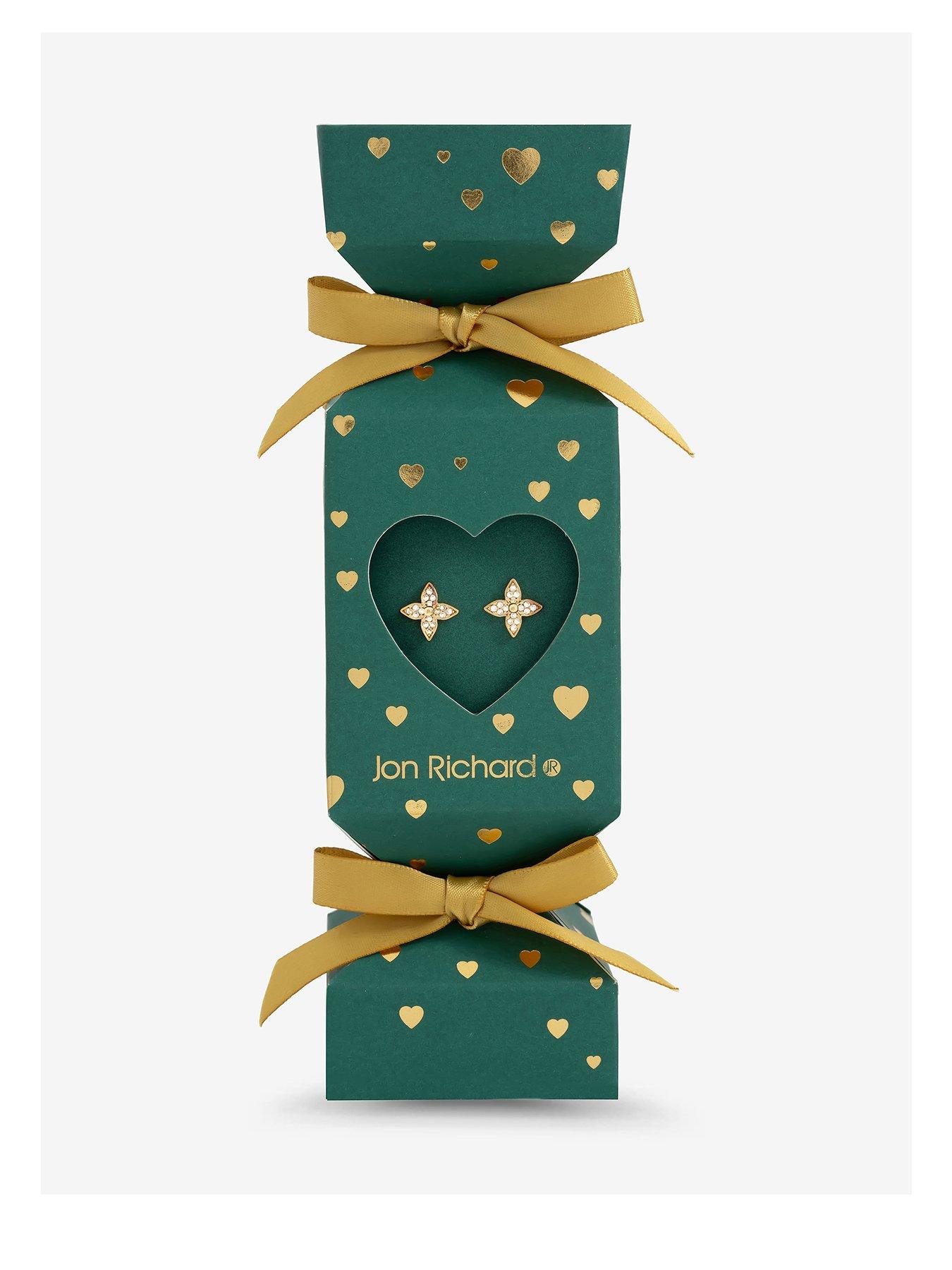 Jon Richard Jon Richard 18K Gold Plated Clover Earrings - Gift Cracker