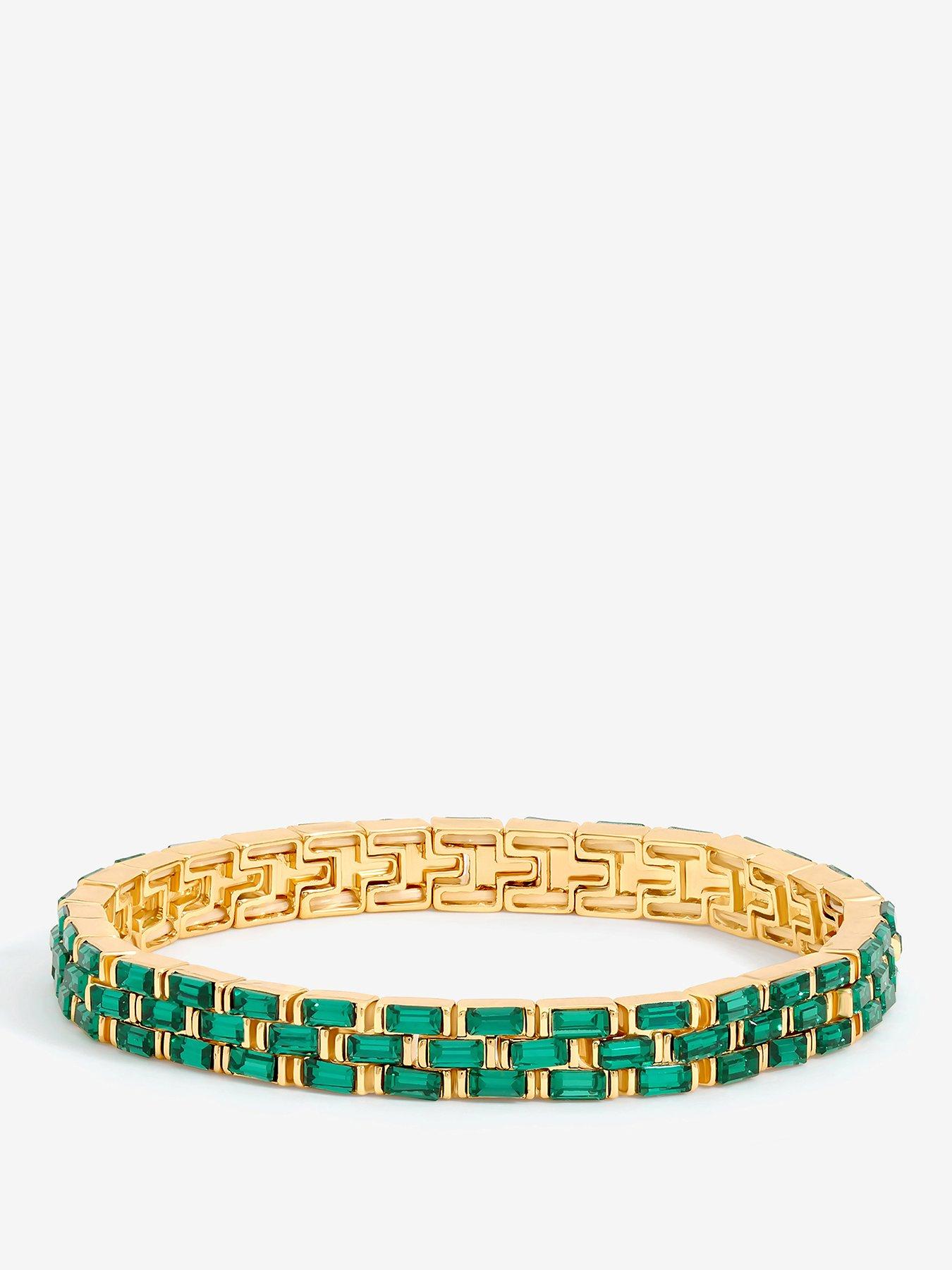 jon-richard-gold-plated-and-emerald-chain-stretch-bracelet