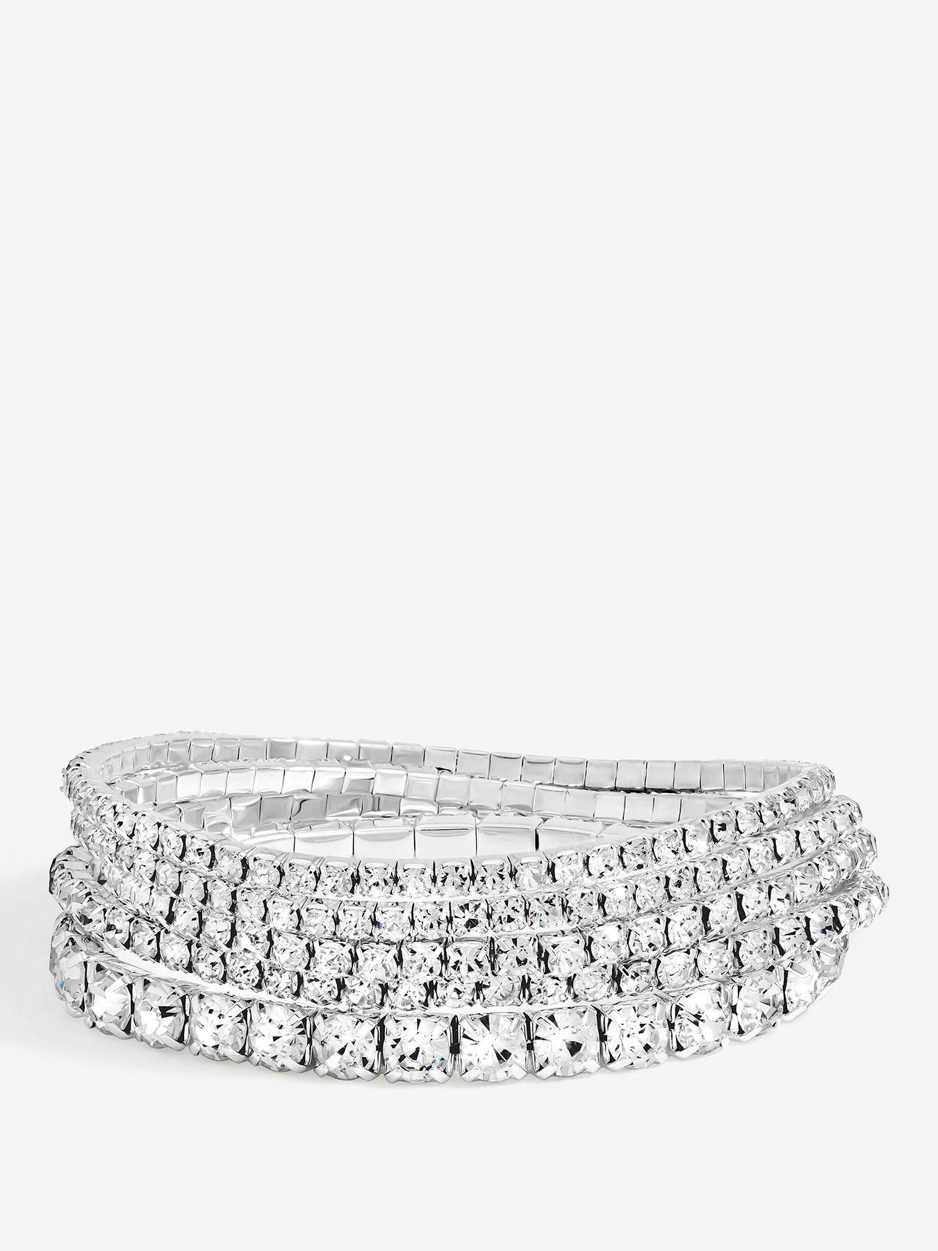 mood-mood-silver-crystal-amp-pearl-multipack-stretch-bracelets-pack-of-5front