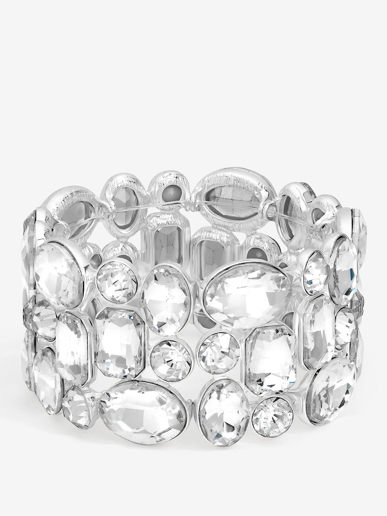 mood-silver-mixed-crystal-chunky-stretch-cufffront