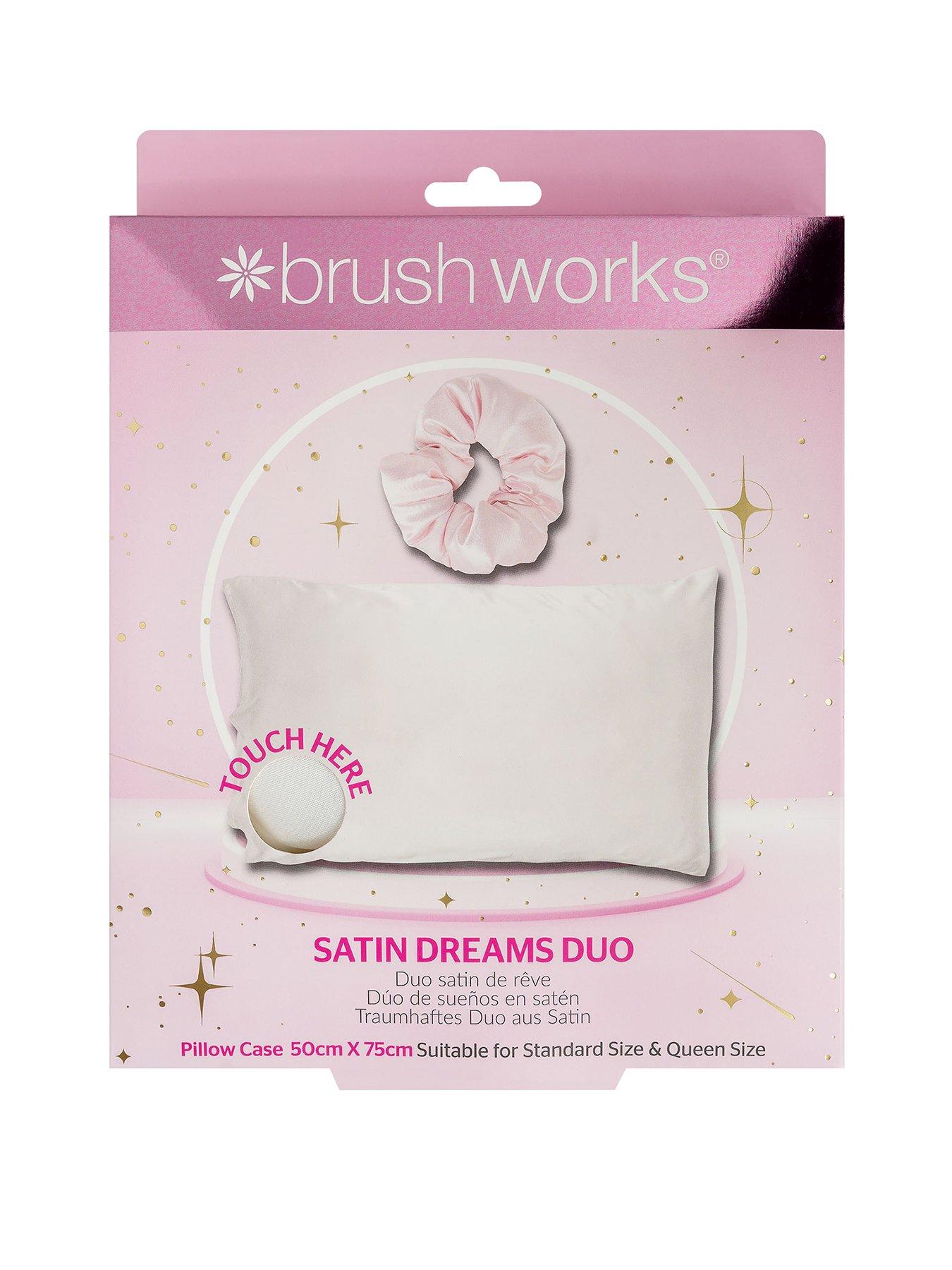 Brushworks Satin Dreams Pillowcase & Scrunchie Duo