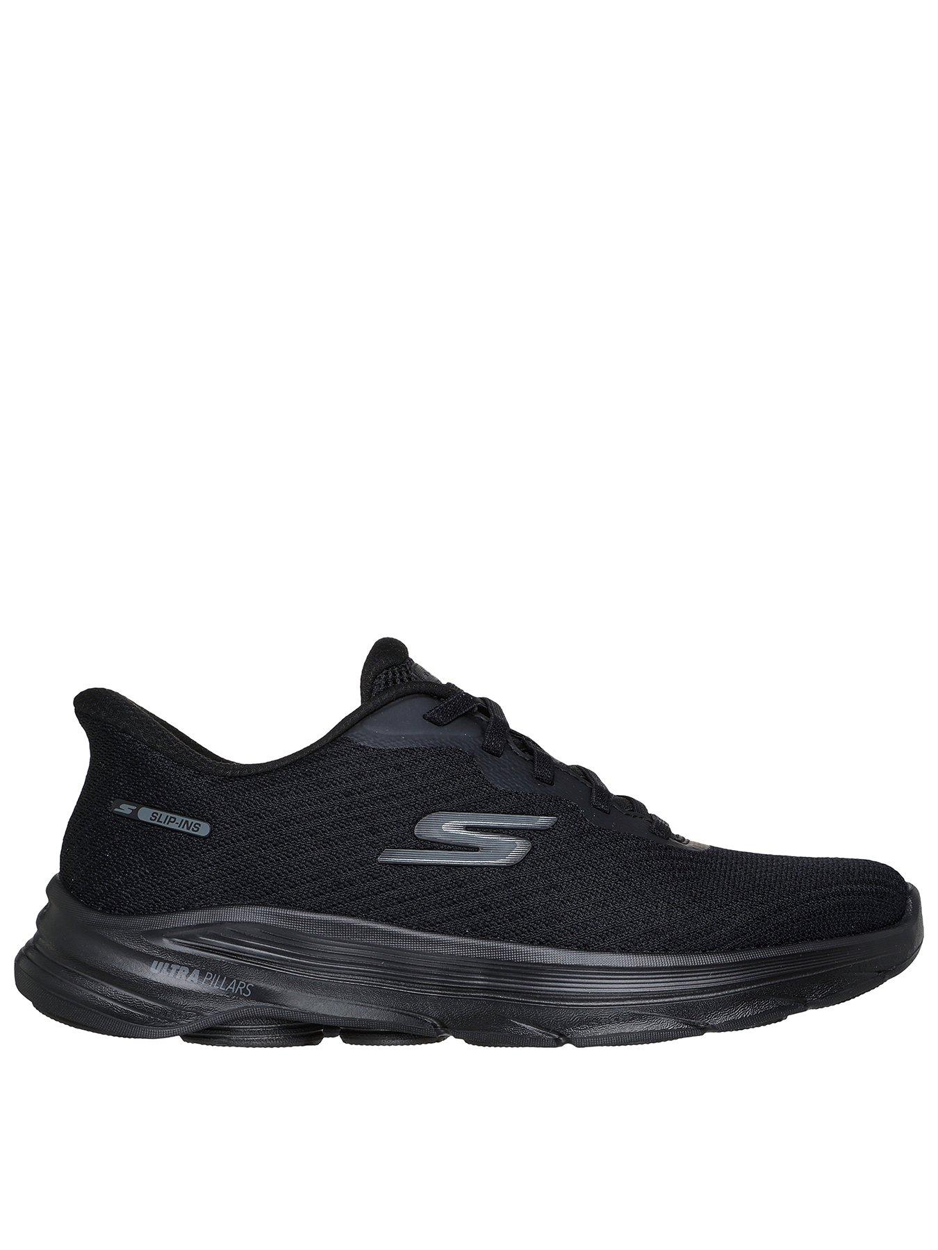 skechers-go-walk-8-nadia-mesh-bungee-lace-slip-in-trainer-black-textile