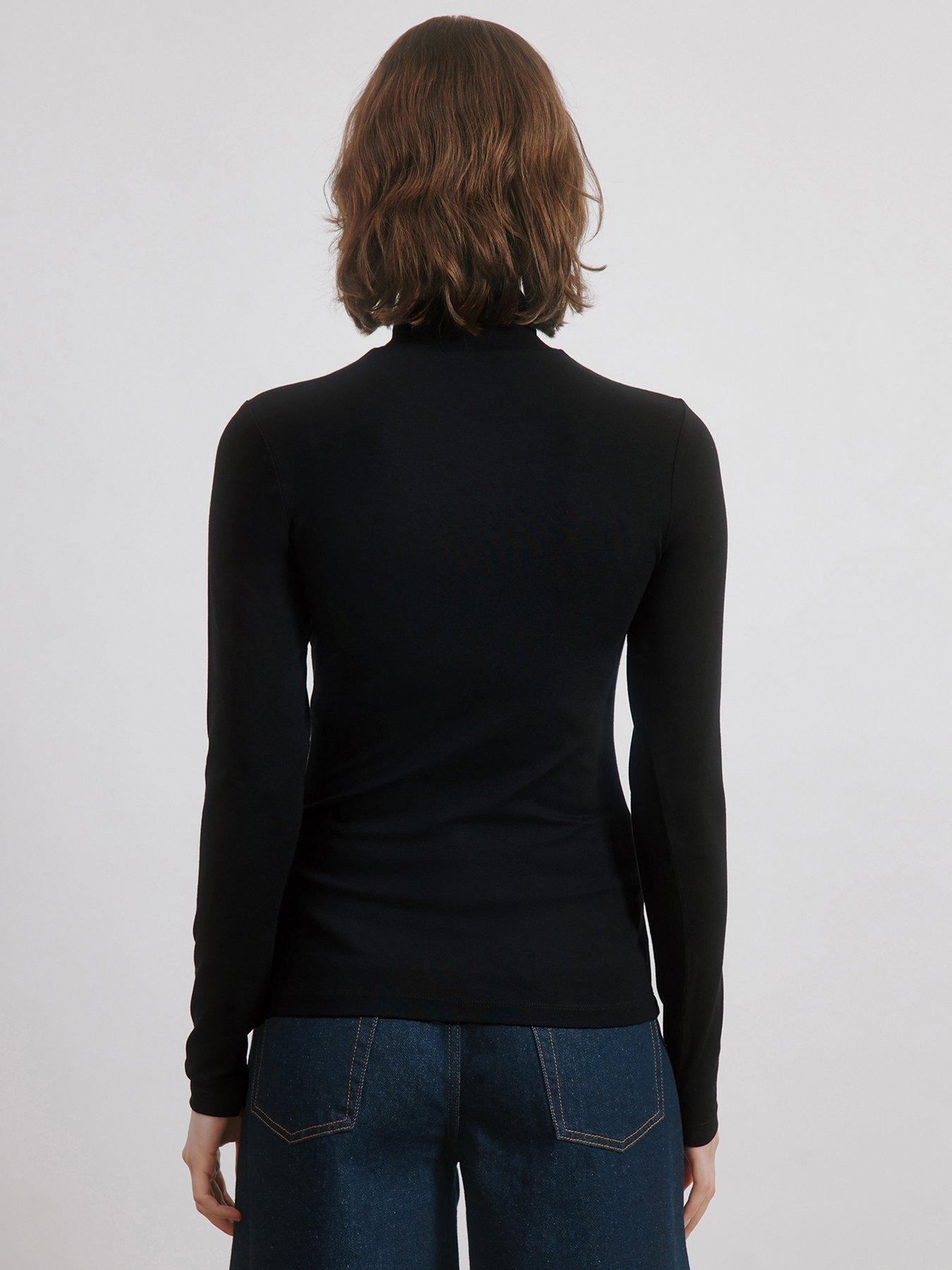 Image 2 of 4 of Albaray Turtle Neck Top - Black