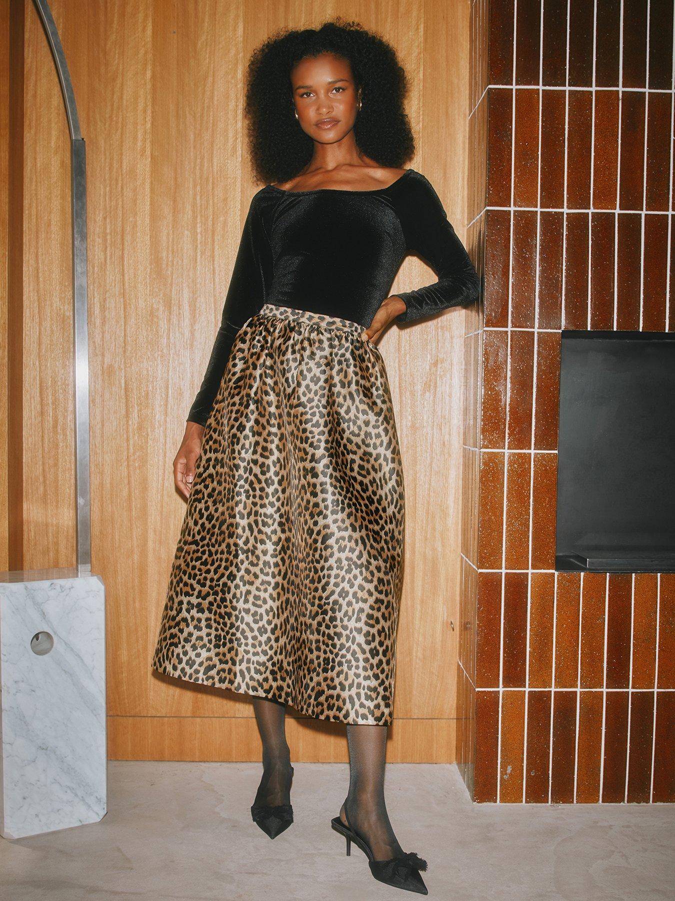 Albaray Animal Satin Full Skirt