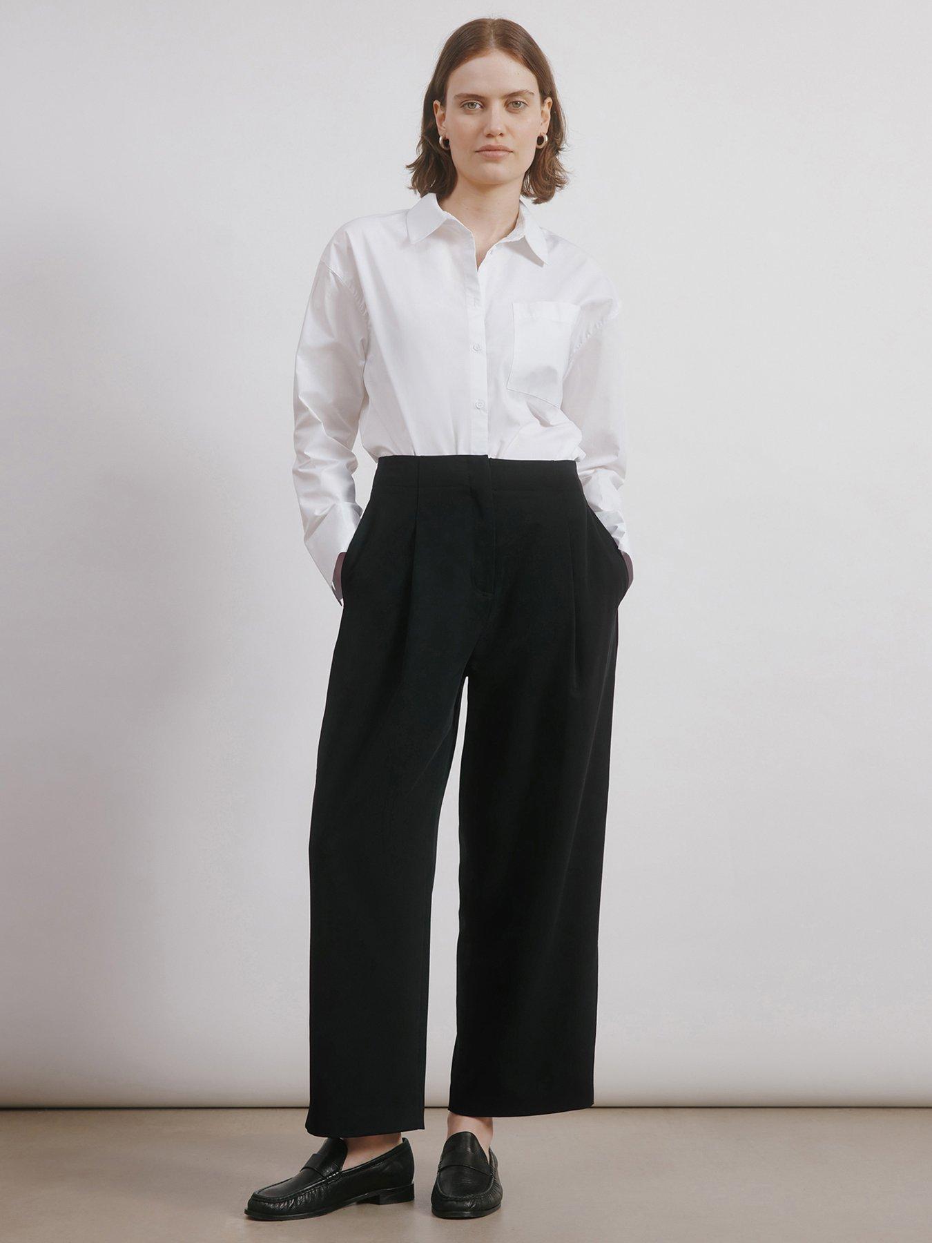 Albaray Black Tailored Barrel Trouser