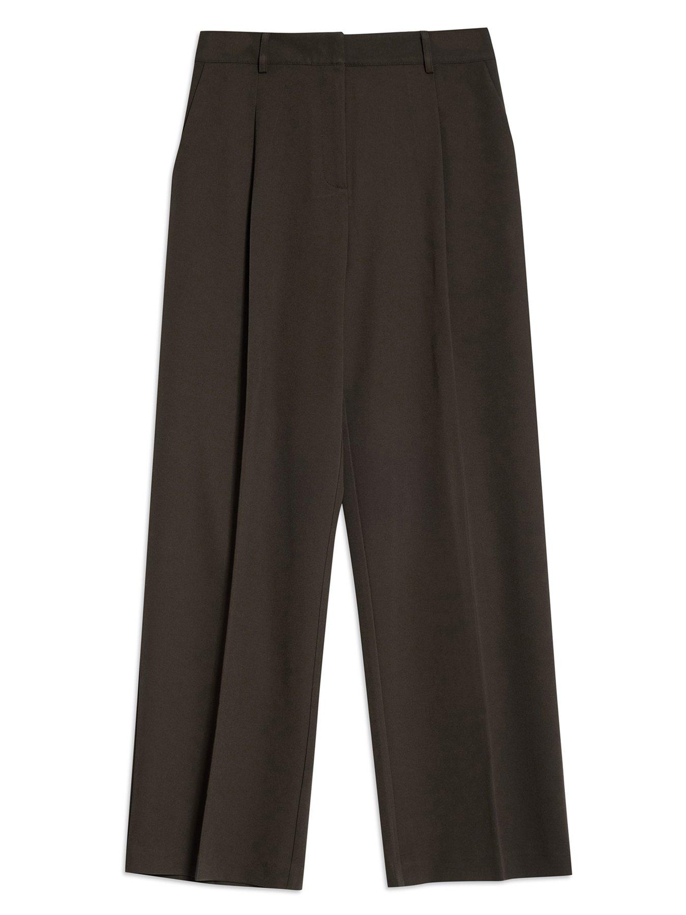 albaray-choc-tailored-pleat-trouser-browndetail
