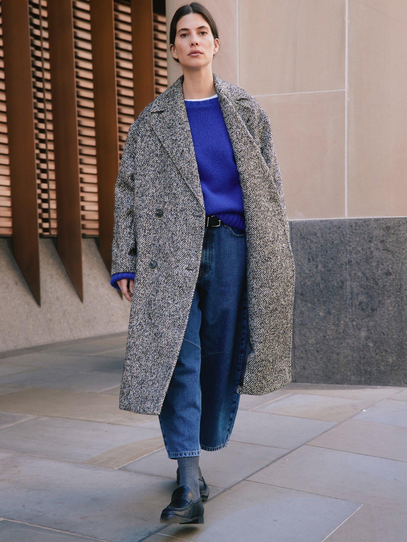 albaray-herringbone-tweed-coat-grey