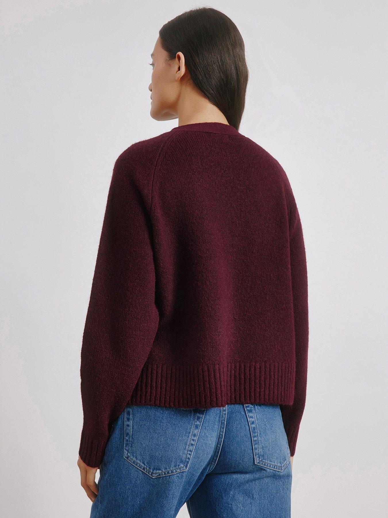 albaray-cosy-relaxed-cardigan-redstillFront