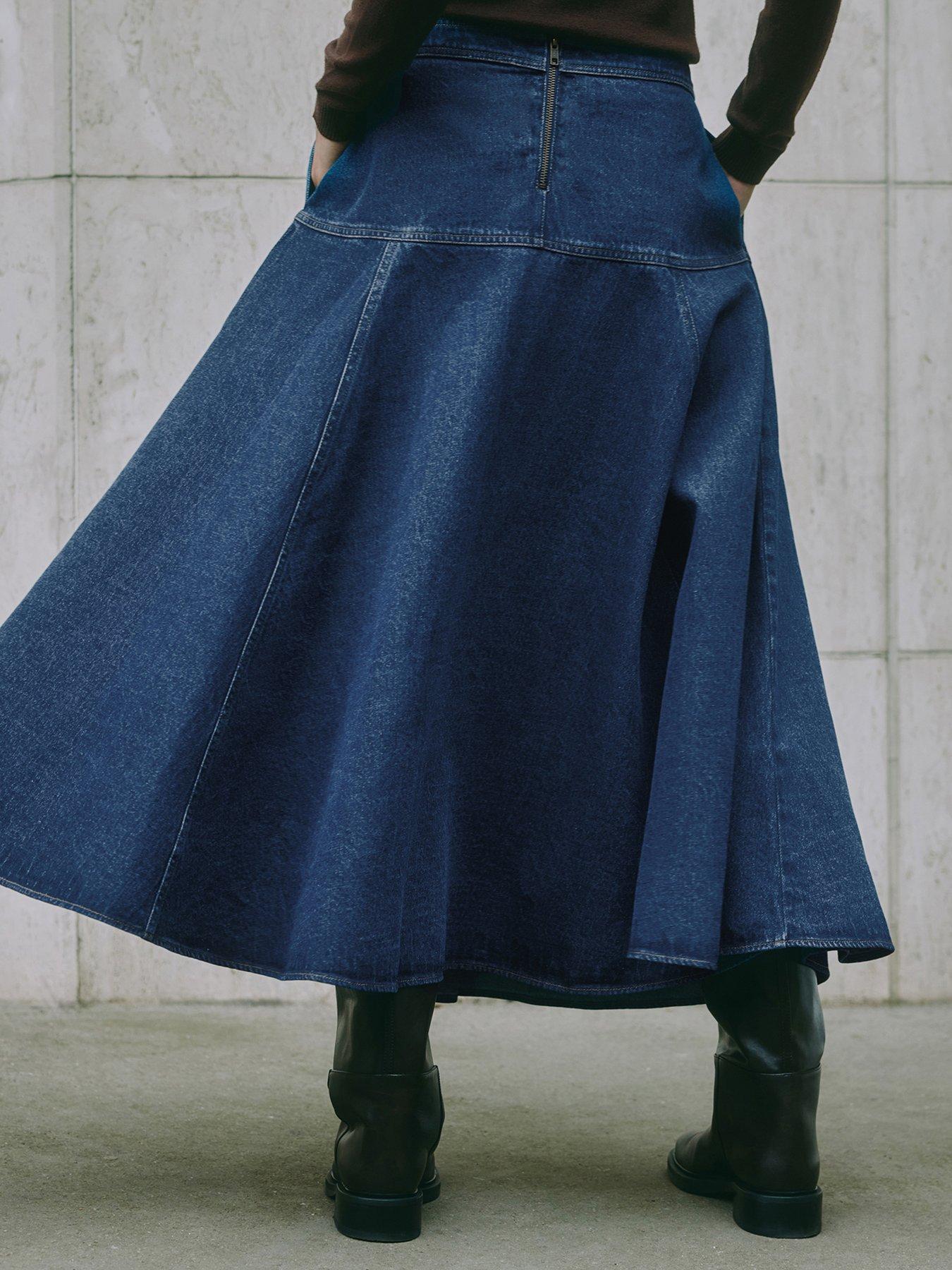 albaray-denim-basque-midi-skirtstillFront