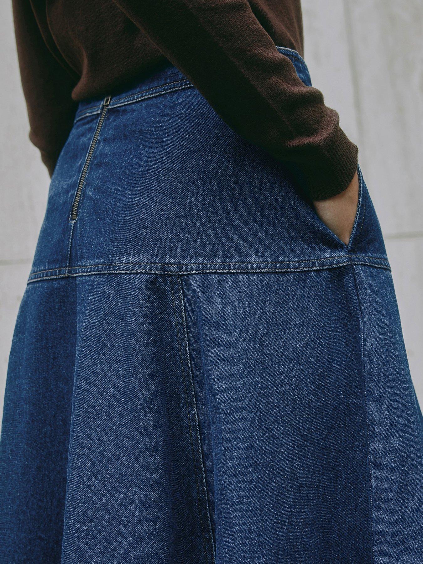 albaray-denim-basque-midi-skirtback
