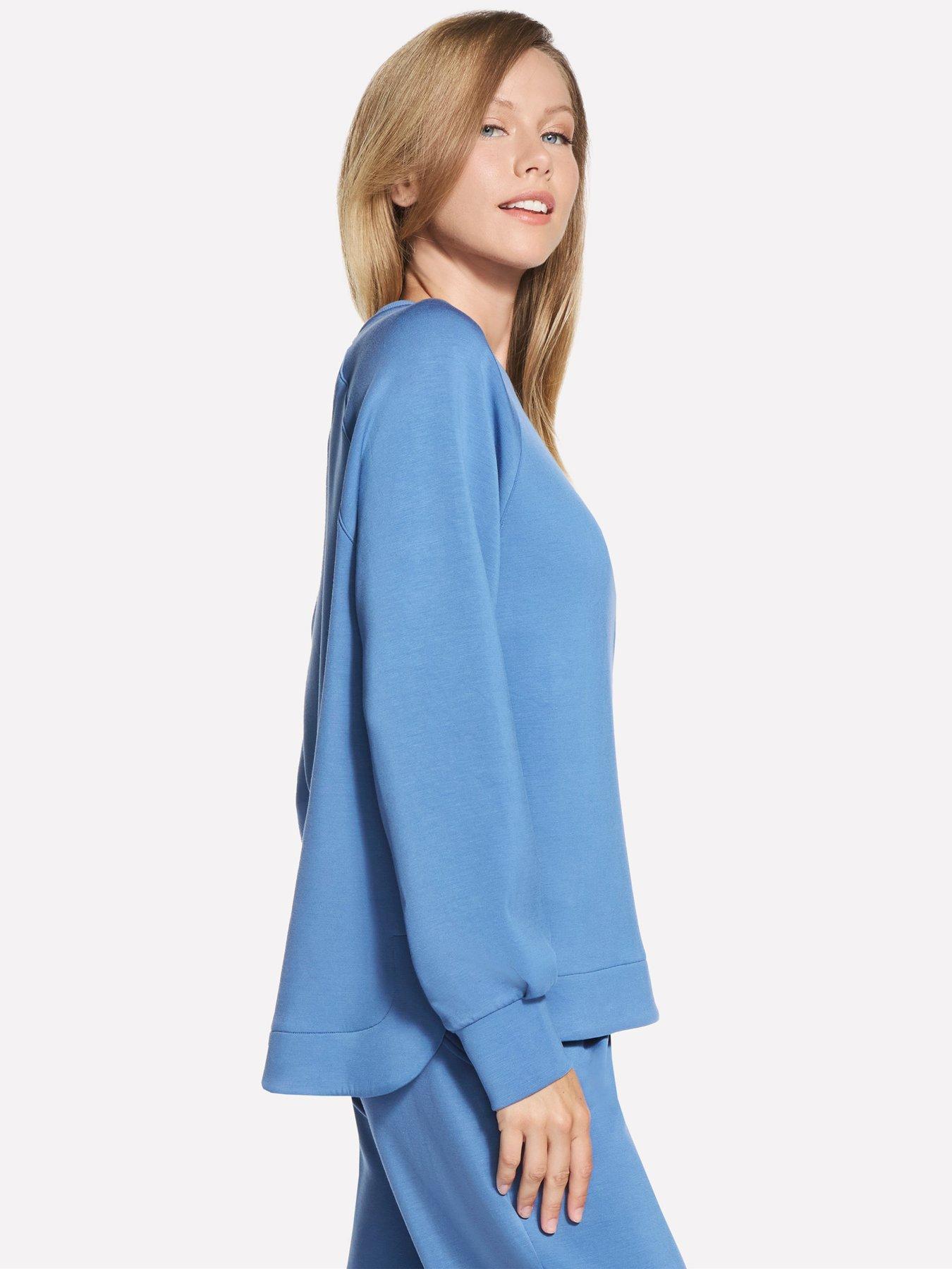 skechers-skechluxe-elevate-crewneck-sweatshirt-blueoutfit