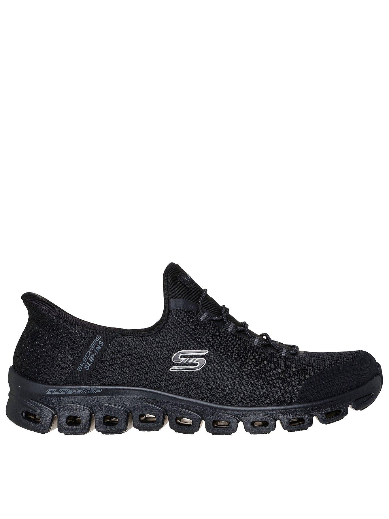 skechers-glip-step-pursuit-mesh-bungee-lace-slip-in-trainer-black