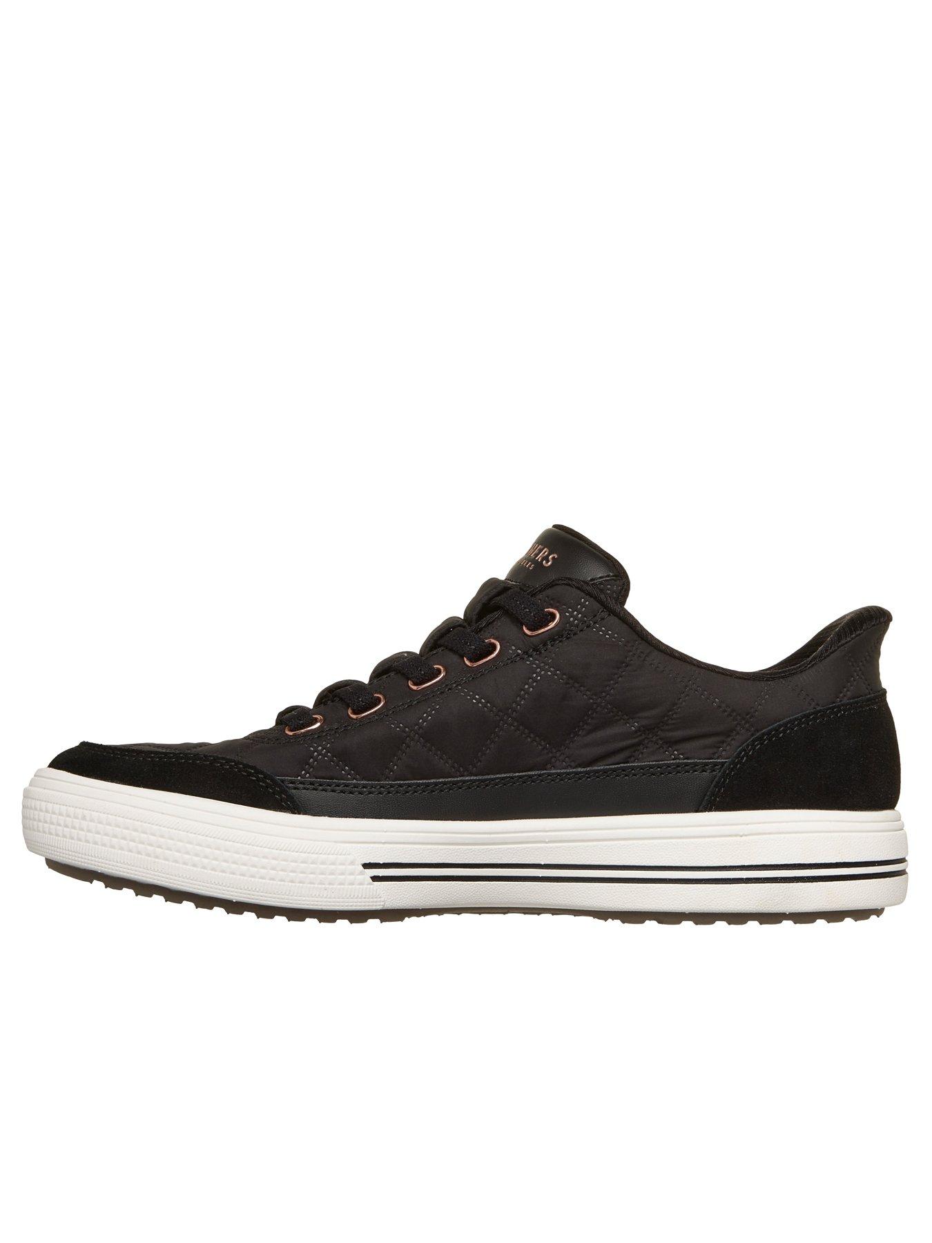 Image 5 of 5 of Skechers Arch Fit Arcade Cuddle Steps Slip-ins Trainer - Black Nylon