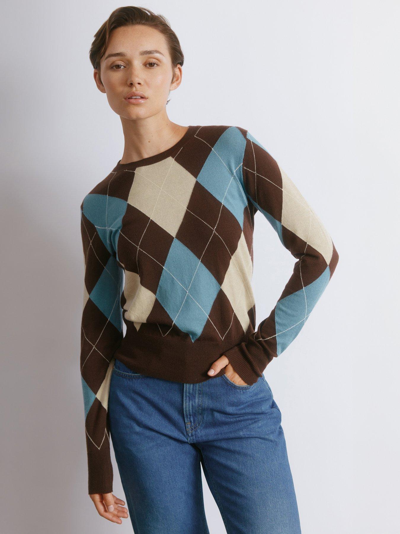Albaray Blue Argyll Jumper