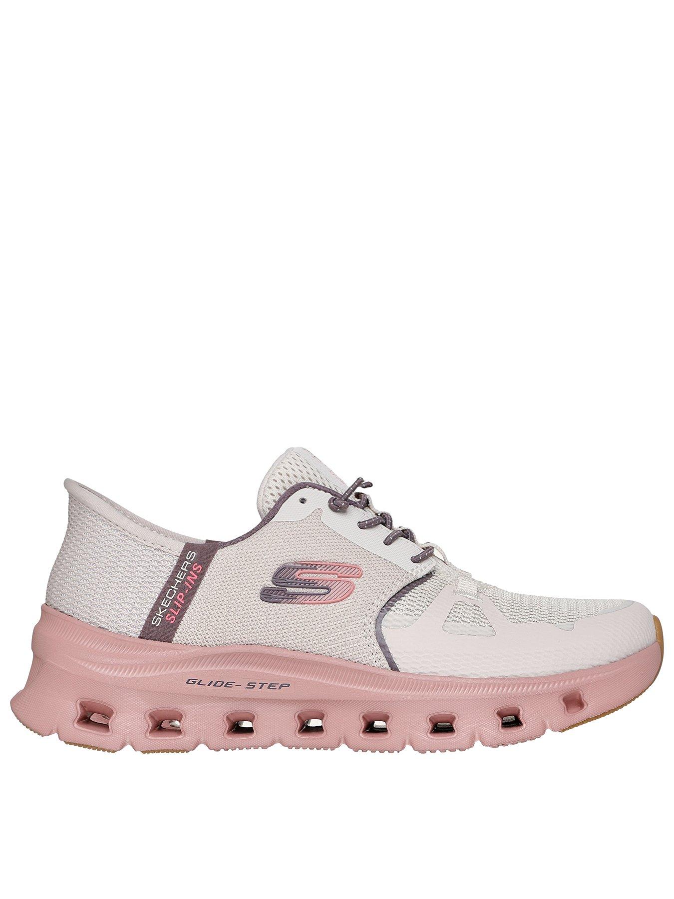 Skechers Glide-step Pro Bungee Lace Slip-ins Trainer - Taupe Mesh