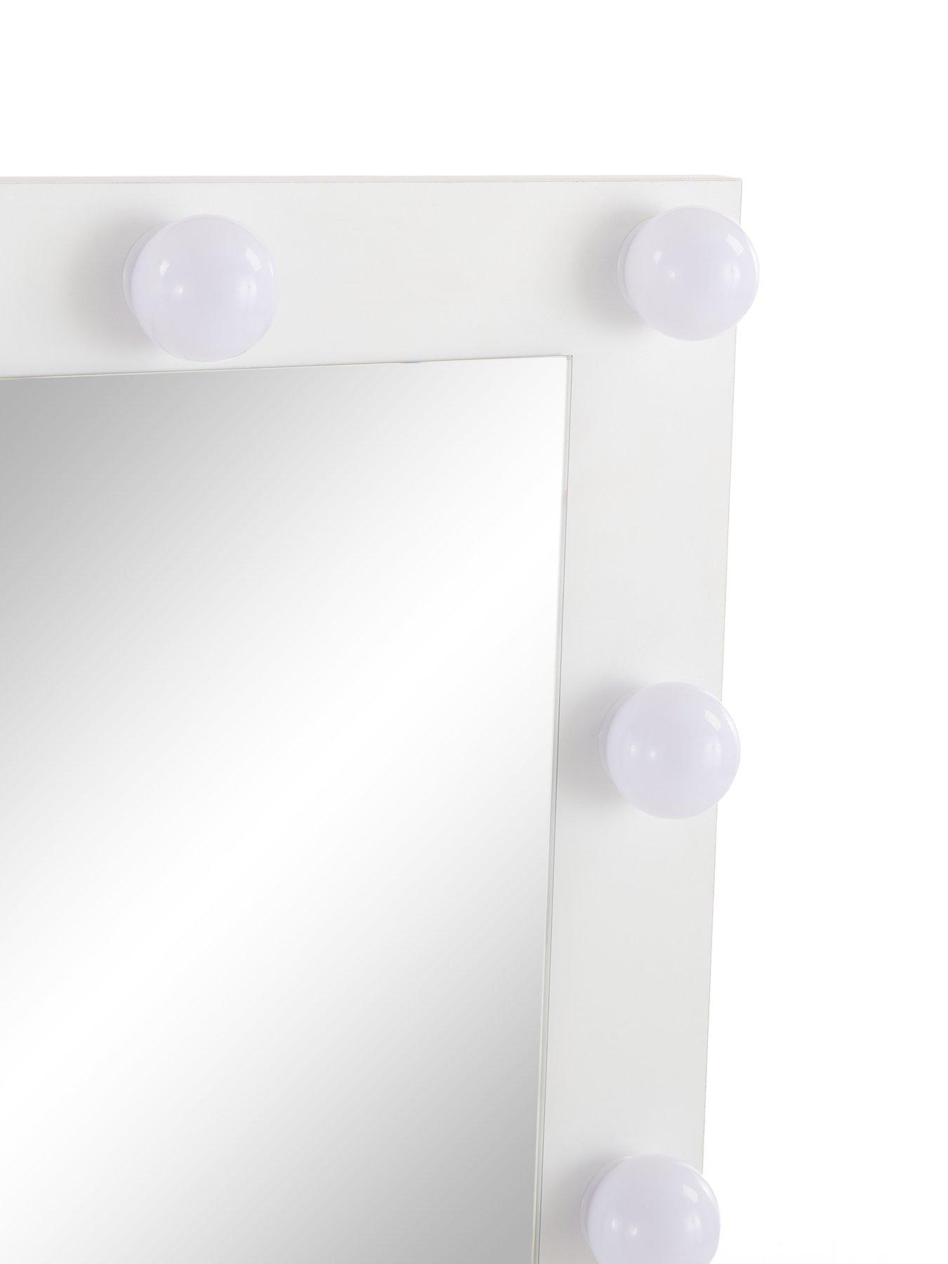 Image 4 of 7 of The Very Collection Jessie Matt Corner Dressing Table with Mirror - White - FSC&reg; Certified