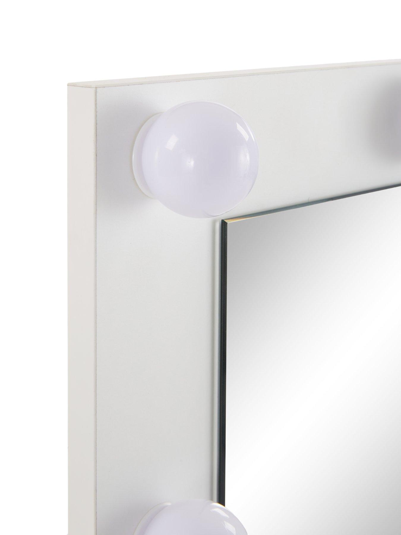 Image 5 of 7 of The Very Collection Jessie Matt Corner Dressing Table with Mirror - White - FSC&reg; Certified