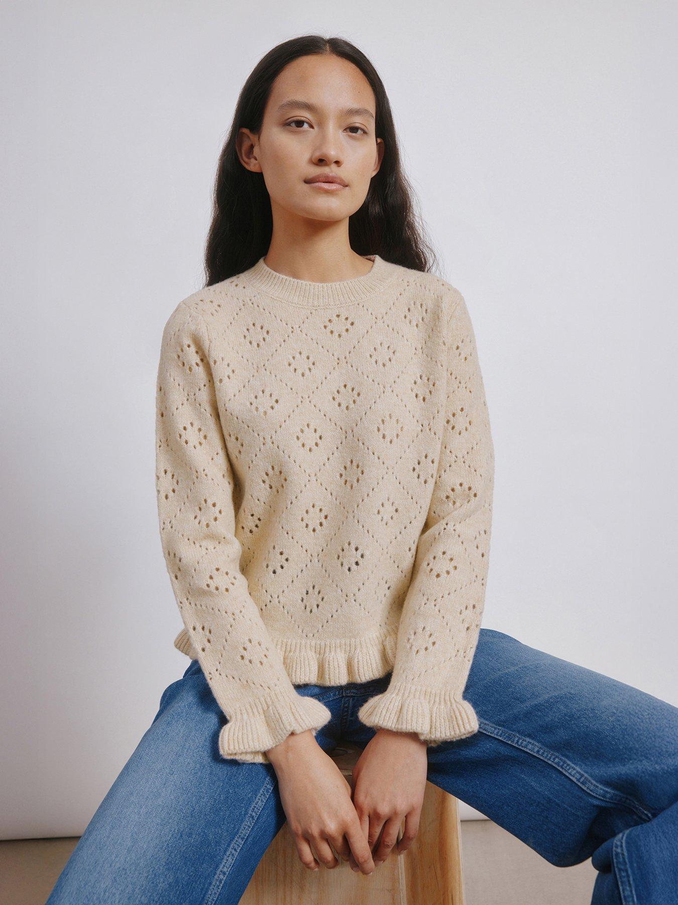 albaray-pointelle-ruffle-jumper-creamback