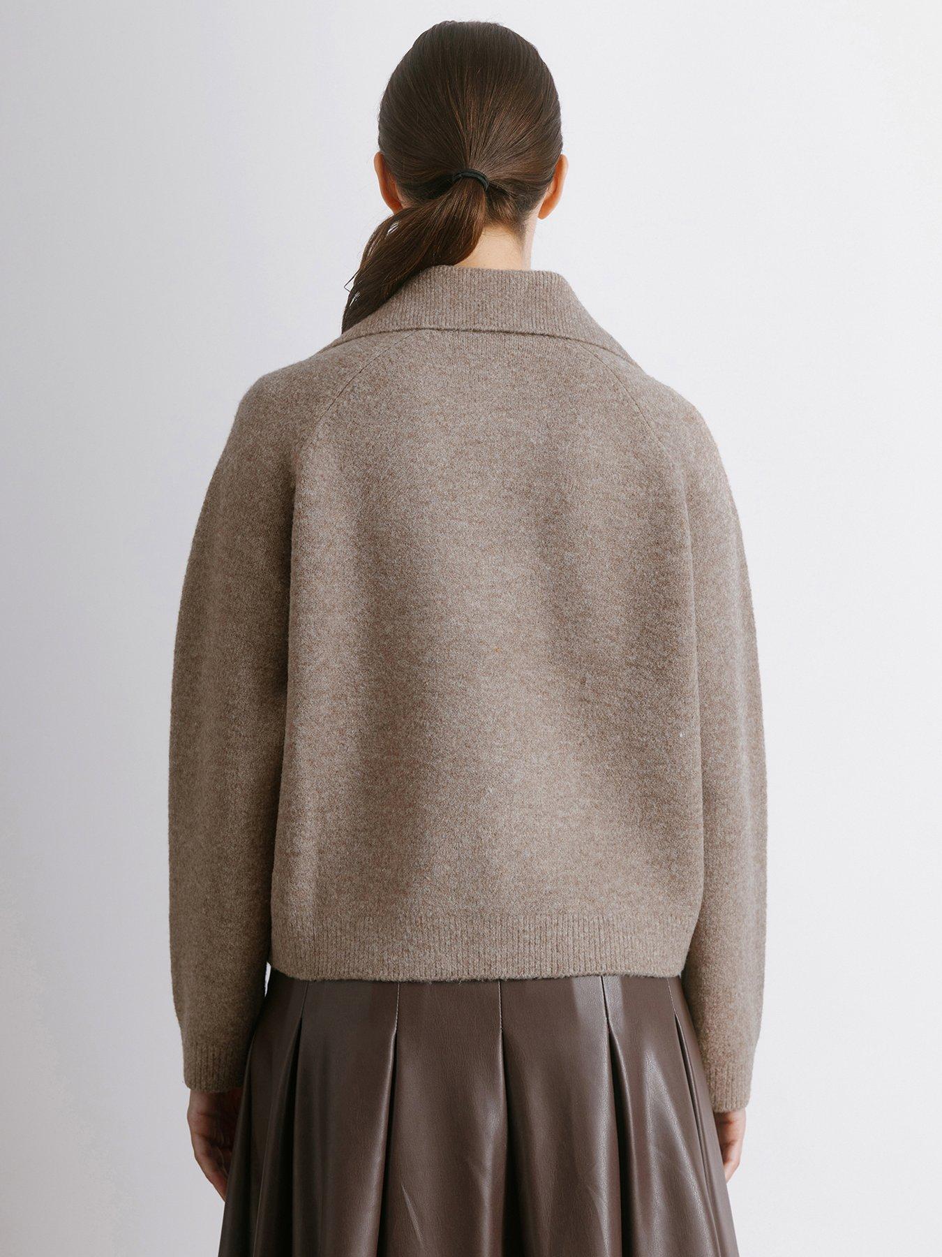 albaray-wing-collar-knit-bomber-creamstillFront