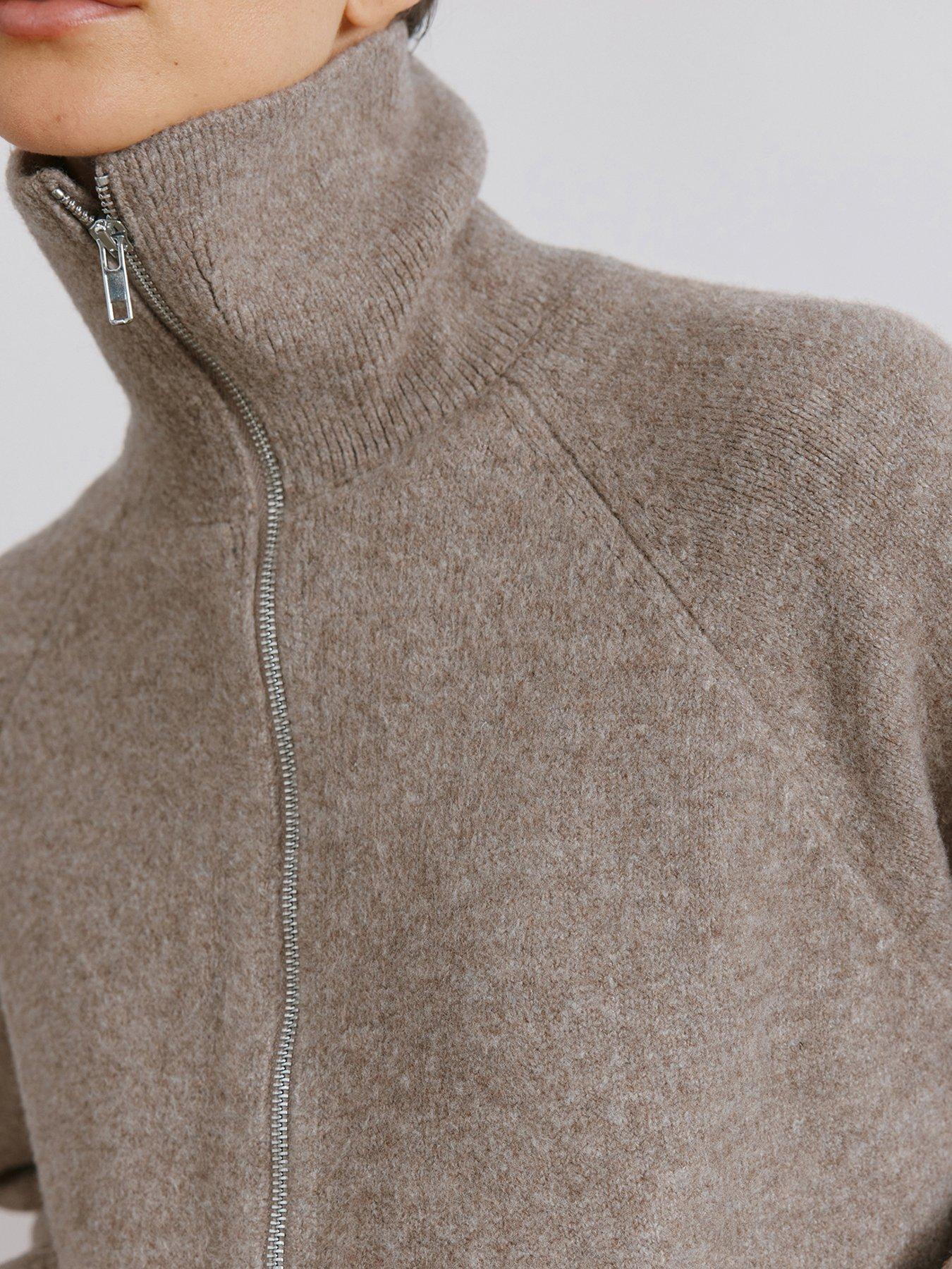 albaray-wing-collar-knit-bomber-creamoutfit