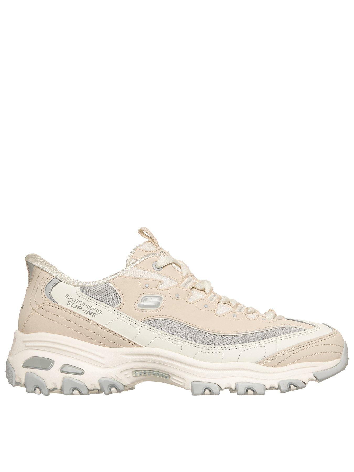skechers-dlites-smooth-nostalgia-lace-up-slip-ins-trainer-natural-leather