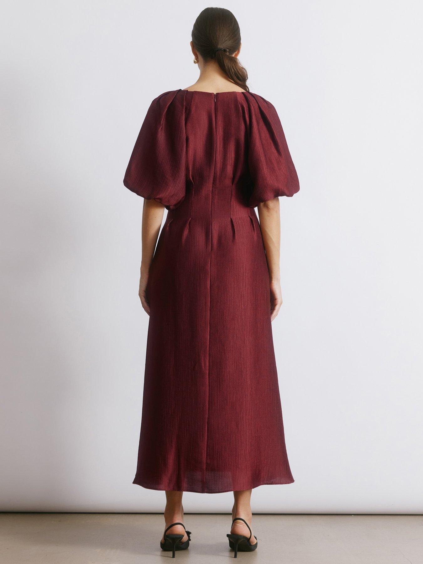 albaray-crinkle-satin-dress-redstillFront