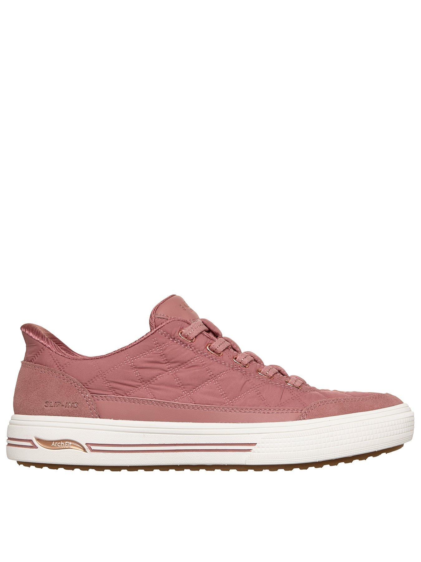 skechers-arch-fit-arcade-cuddle-steps-slip-ins-trainer-rosefront