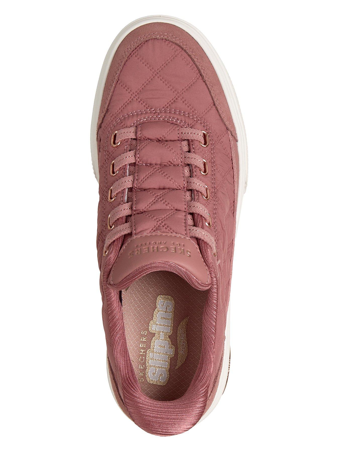 skechers-arch-fit-arcade-cuddle-steps-slip-ins-trainer-roseoutfit