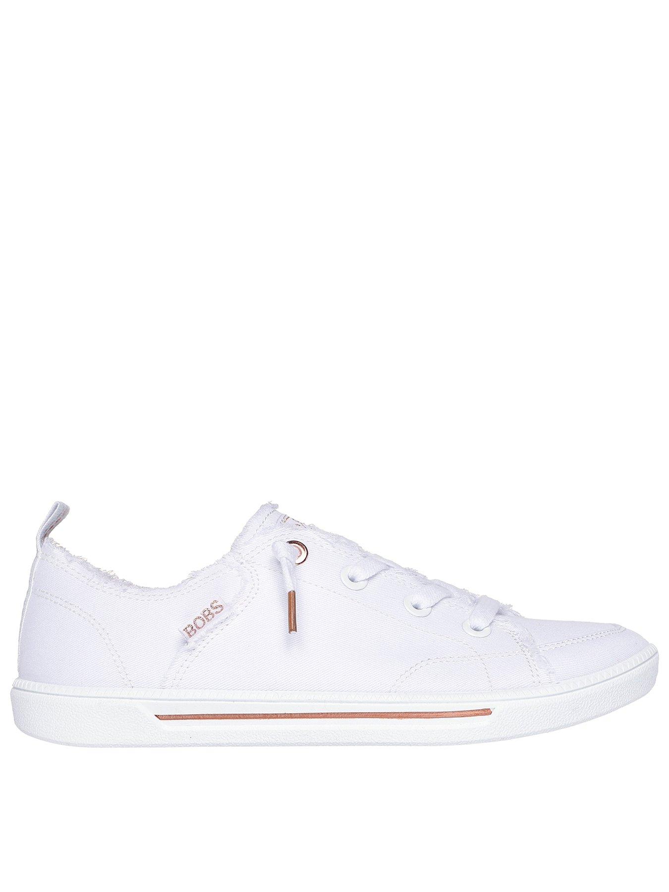 skechers-bobs-b-cute-20-frayed-canvas-faux-lace-slip-on-trainer-white