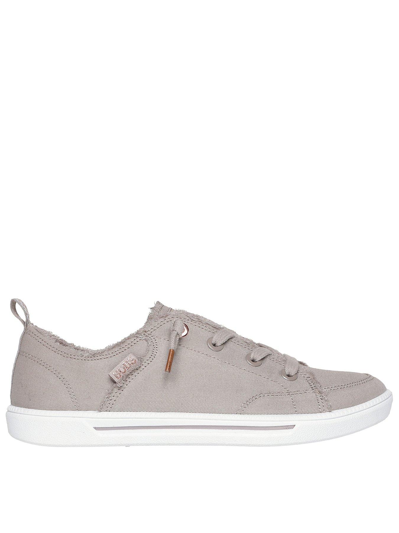 skechers-bobs-b-cute-20-frayed-canvas-faux-lace-slip-on-trainer-taupe