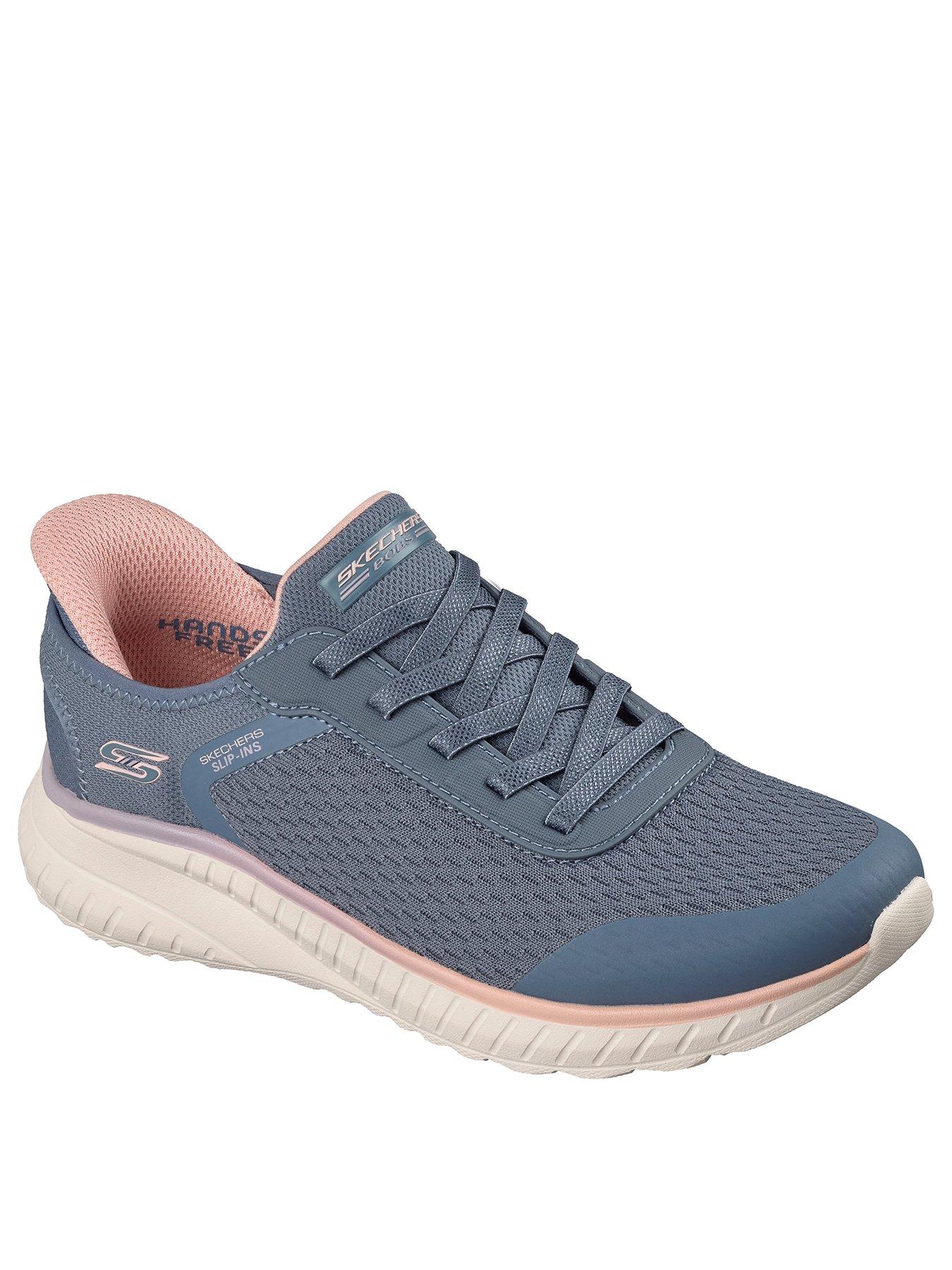 Image 2 of 5 of Skechers Bobs Squad Chaos Mesh Bungee Lace Dlip-Ins Trainer - Slate