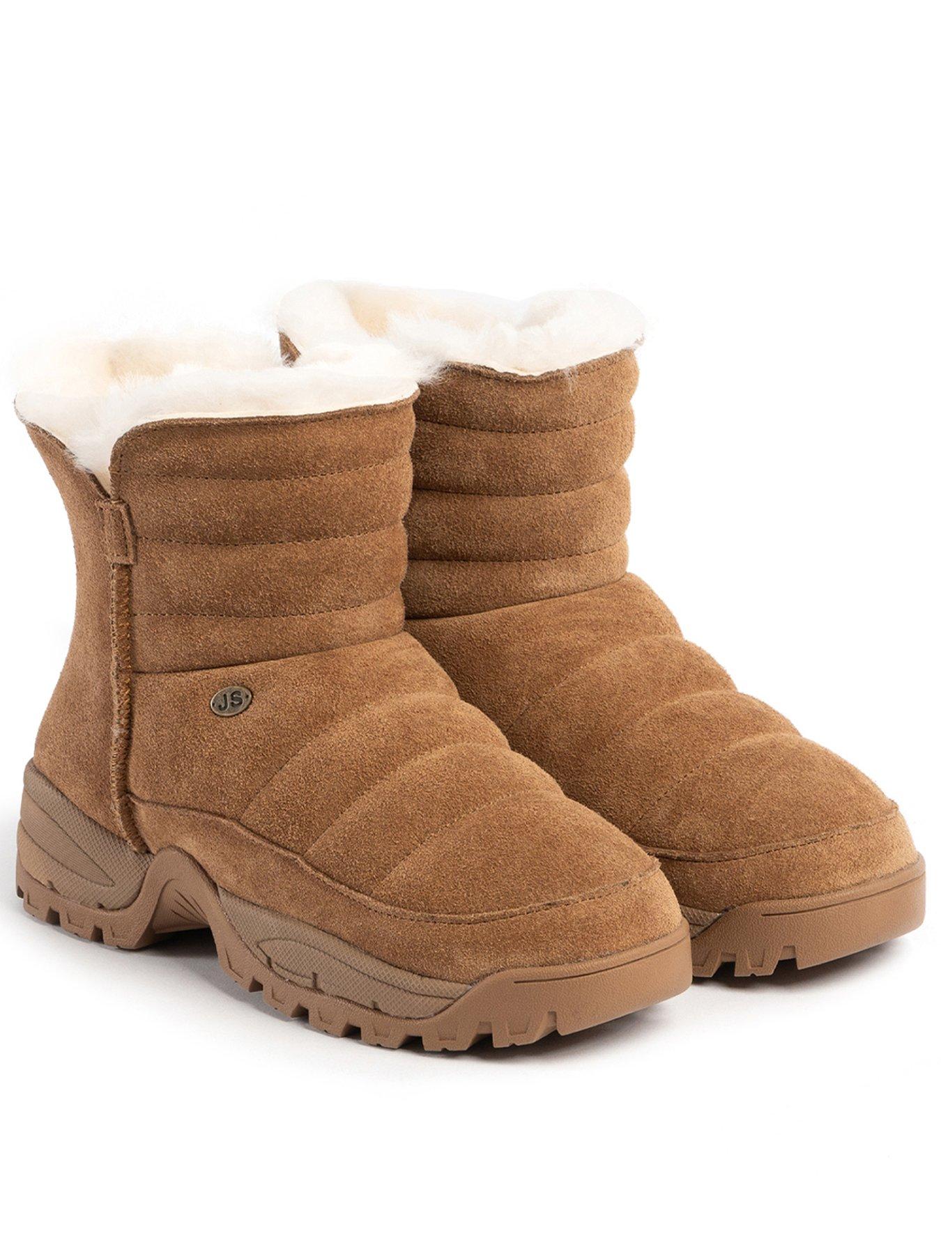 Just Sheepskin Just Sheepskin Ladies Hannah Sheepskin Padded Boot - Chestnut