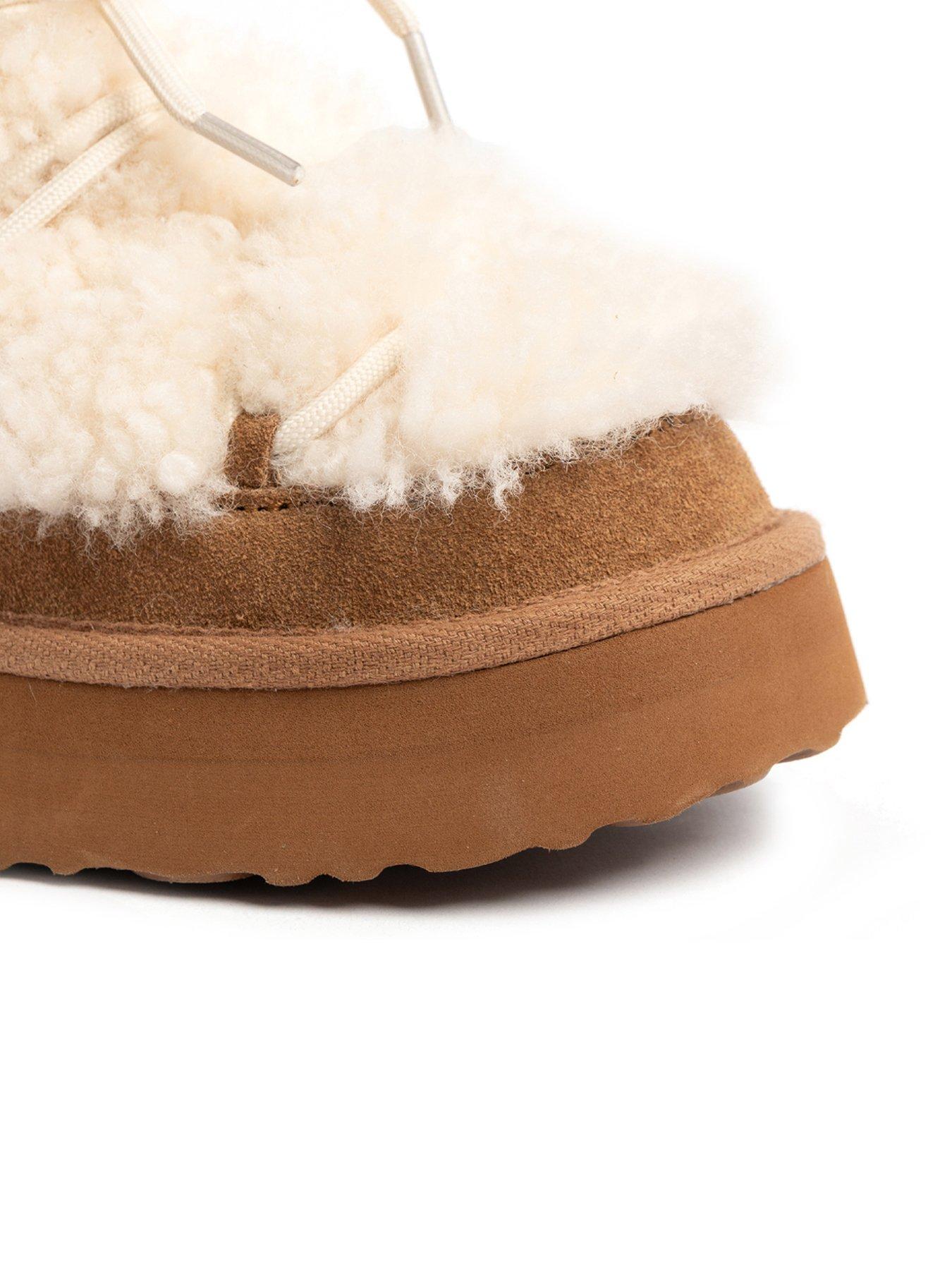 Image 5 of 5 of Just Sheepskin Just Sheepskin Ladies Brooke Sheepskin Alpine Snow Boot - Chestnut
