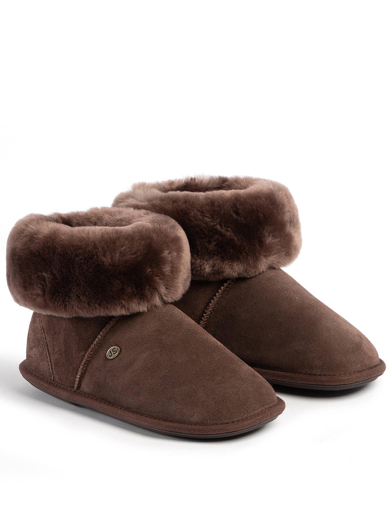 Just Sheepskin Just Sheepskin Ladies Albery Sheepskin Slipper - Chocolate