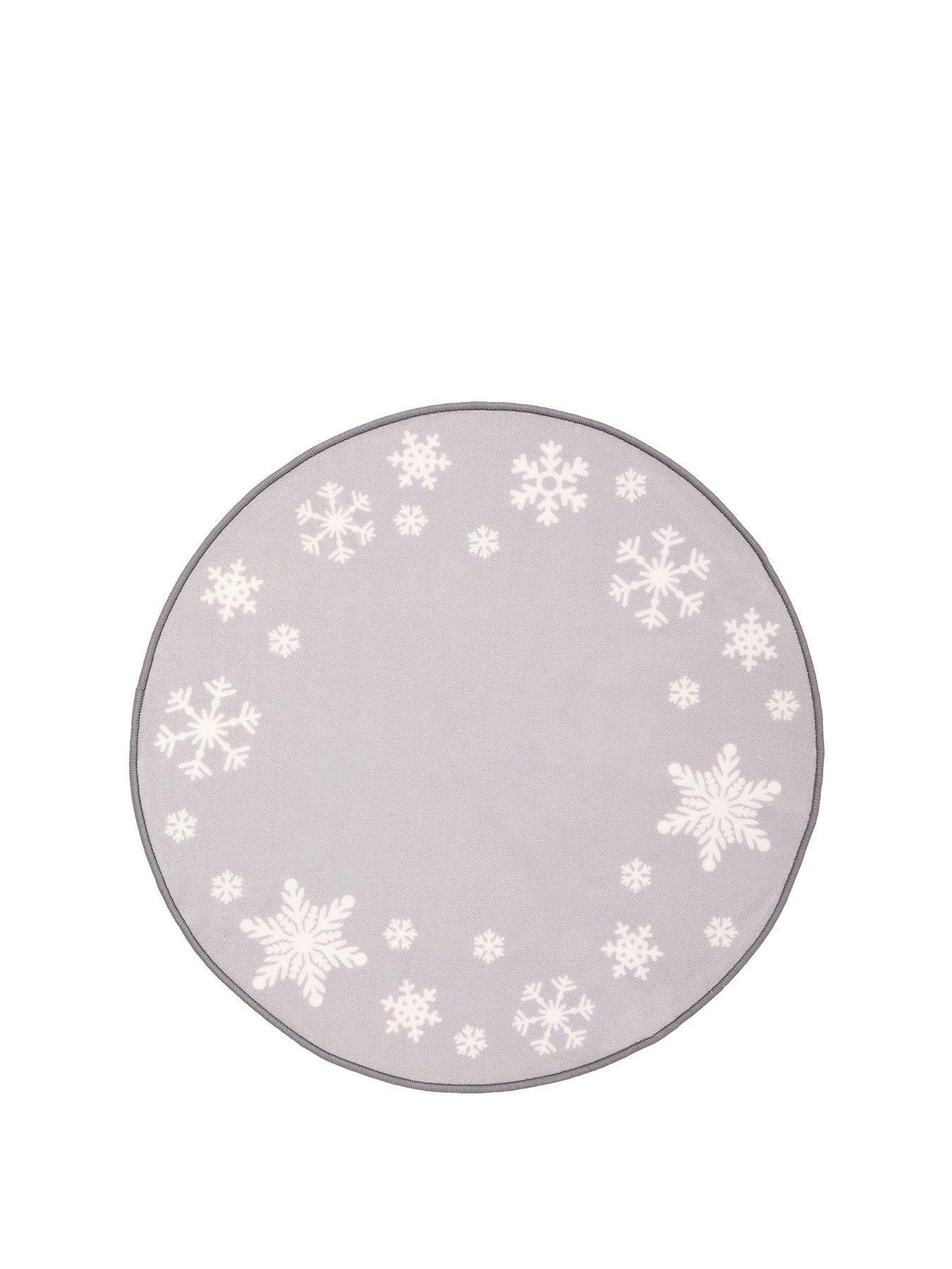 Image 2 of 3 of The Very Collection Let it Snow Circle Rug