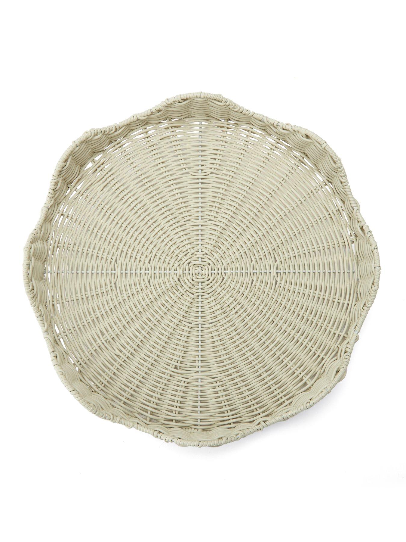 Image 5 of 5 of The Very Collection White Round Wavy Tray