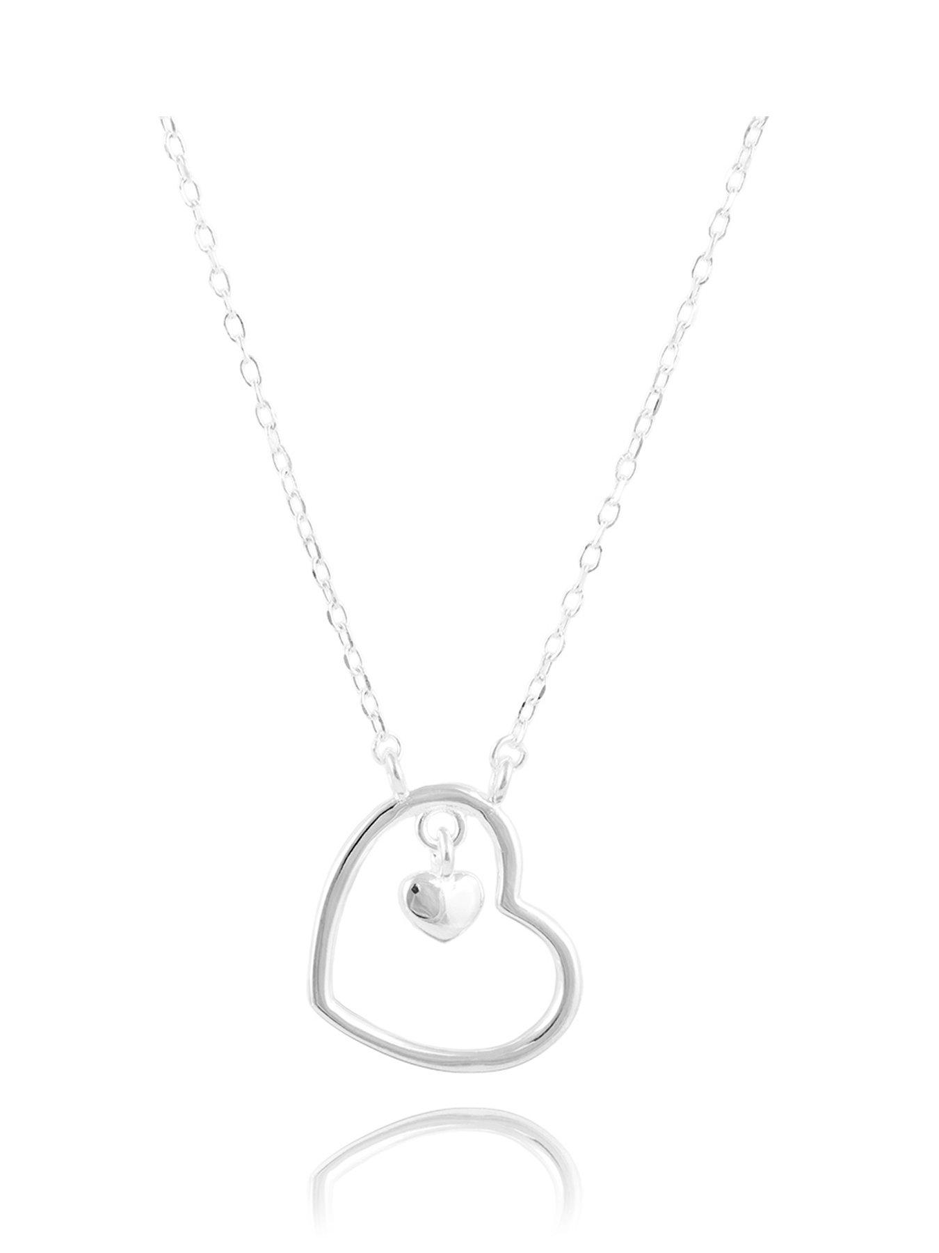 the-love-collection-sterling-silver-double-heart-necklacefront