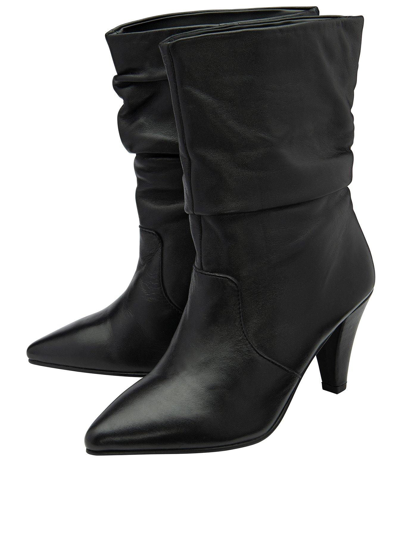 Image 2 of 4 of Ravel Gatton Slouchy&nbsp;Calf Boots&nbsp;- Black