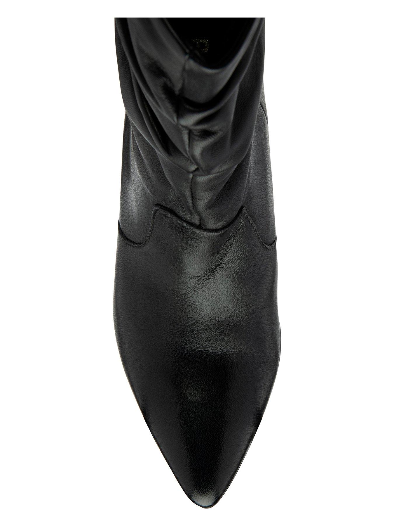 Image 4 of 4 of Ravel Gatton Slouchy&nbsp;Calf Boots&nbsp;- Black