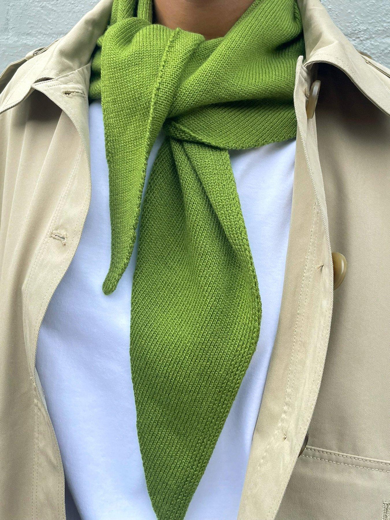 Image 2 of 3 of Albaray Square Scarf Green