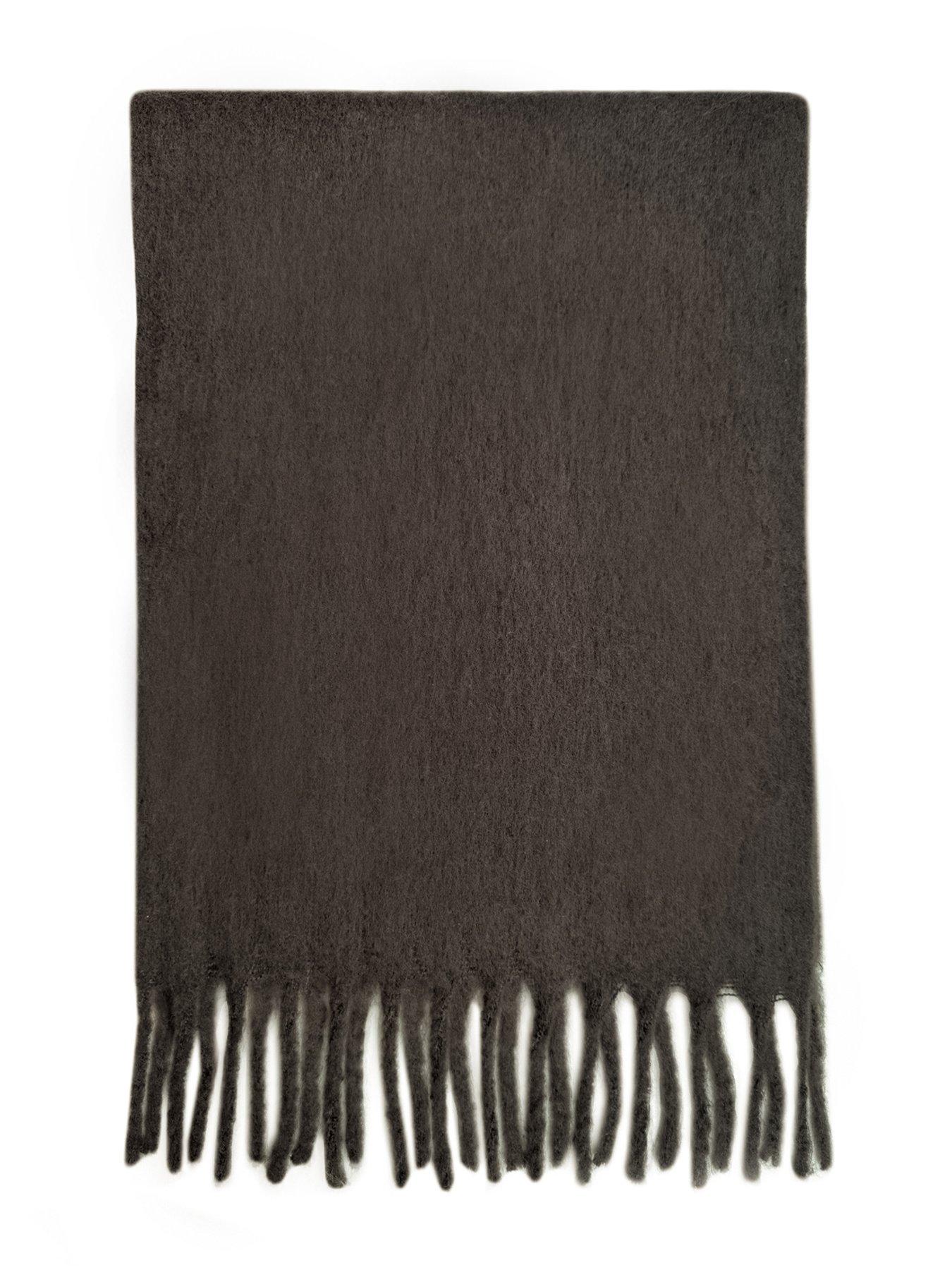 Image 3 of 3 of Albaray Fluffy Scarf Chocolate