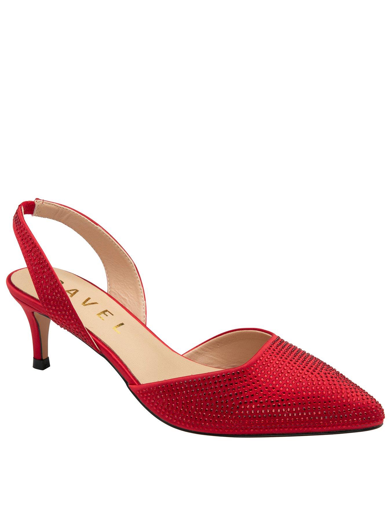 Image 1 of 4 of Ravel Mallow Heel Shoes - Red