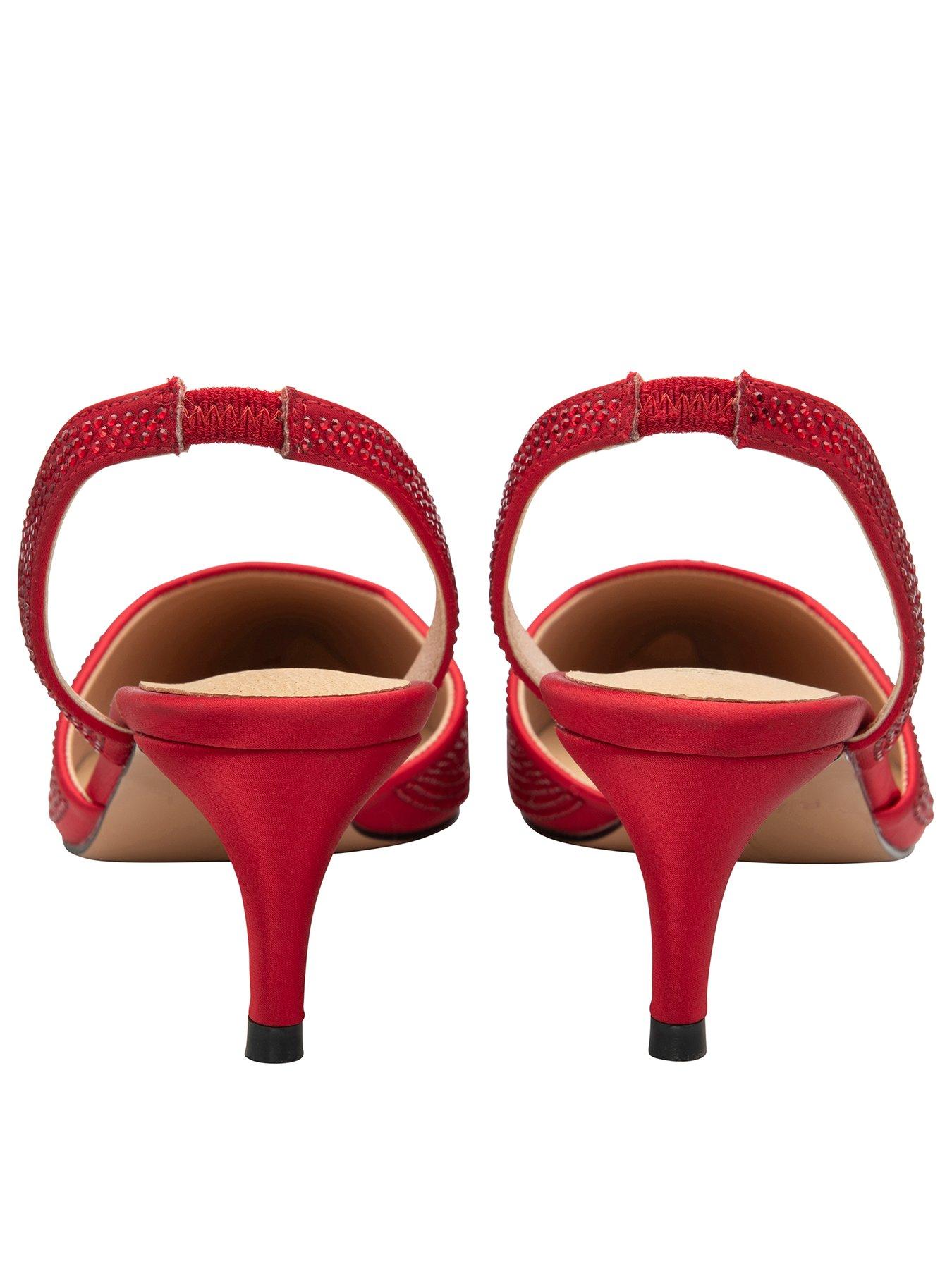 Image 3 of 4 of Ravel Mallow Heel Shoes - Red