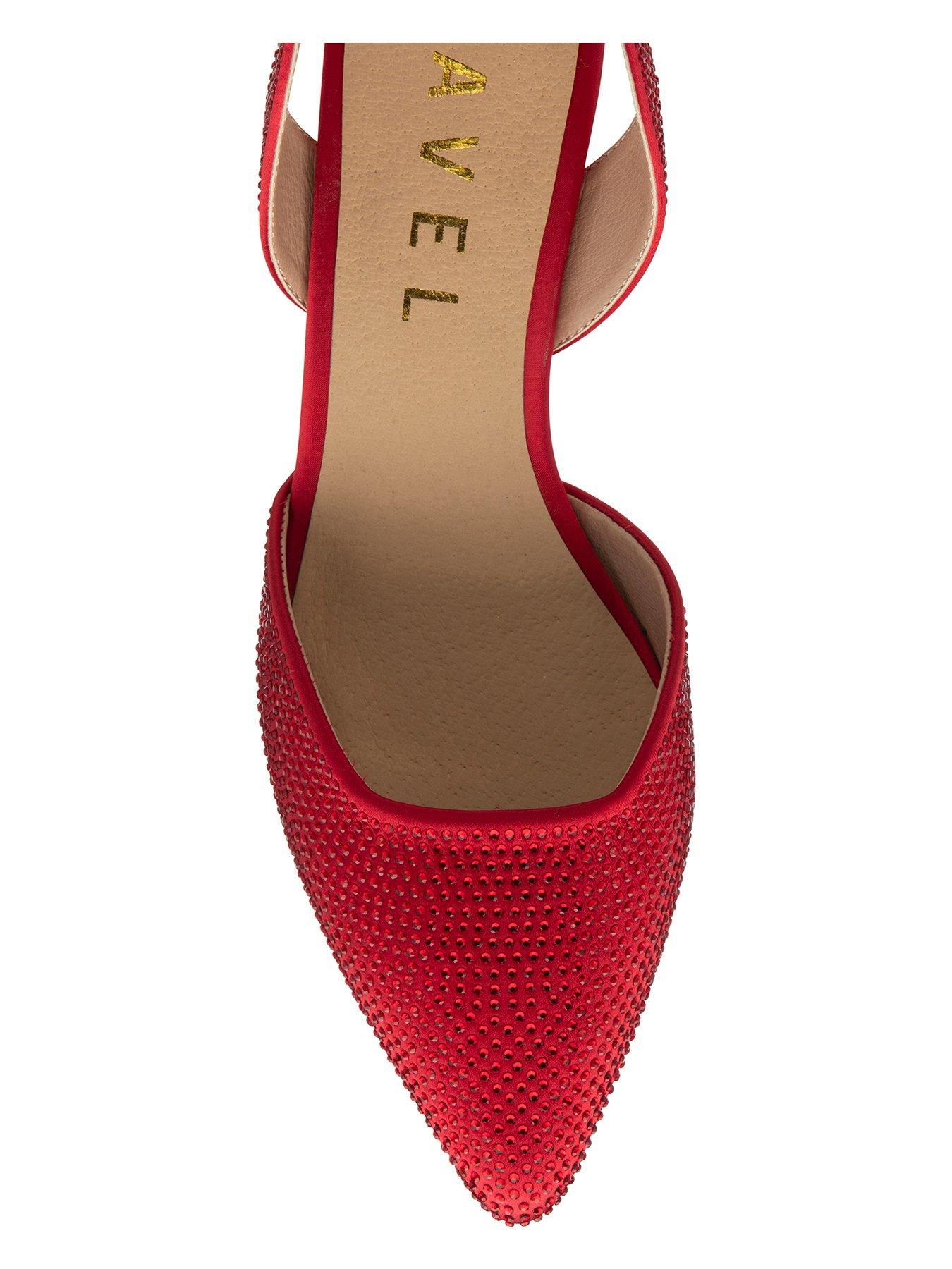 Image 4 of 4 of Ravel Mallow Heel Shoes - Red