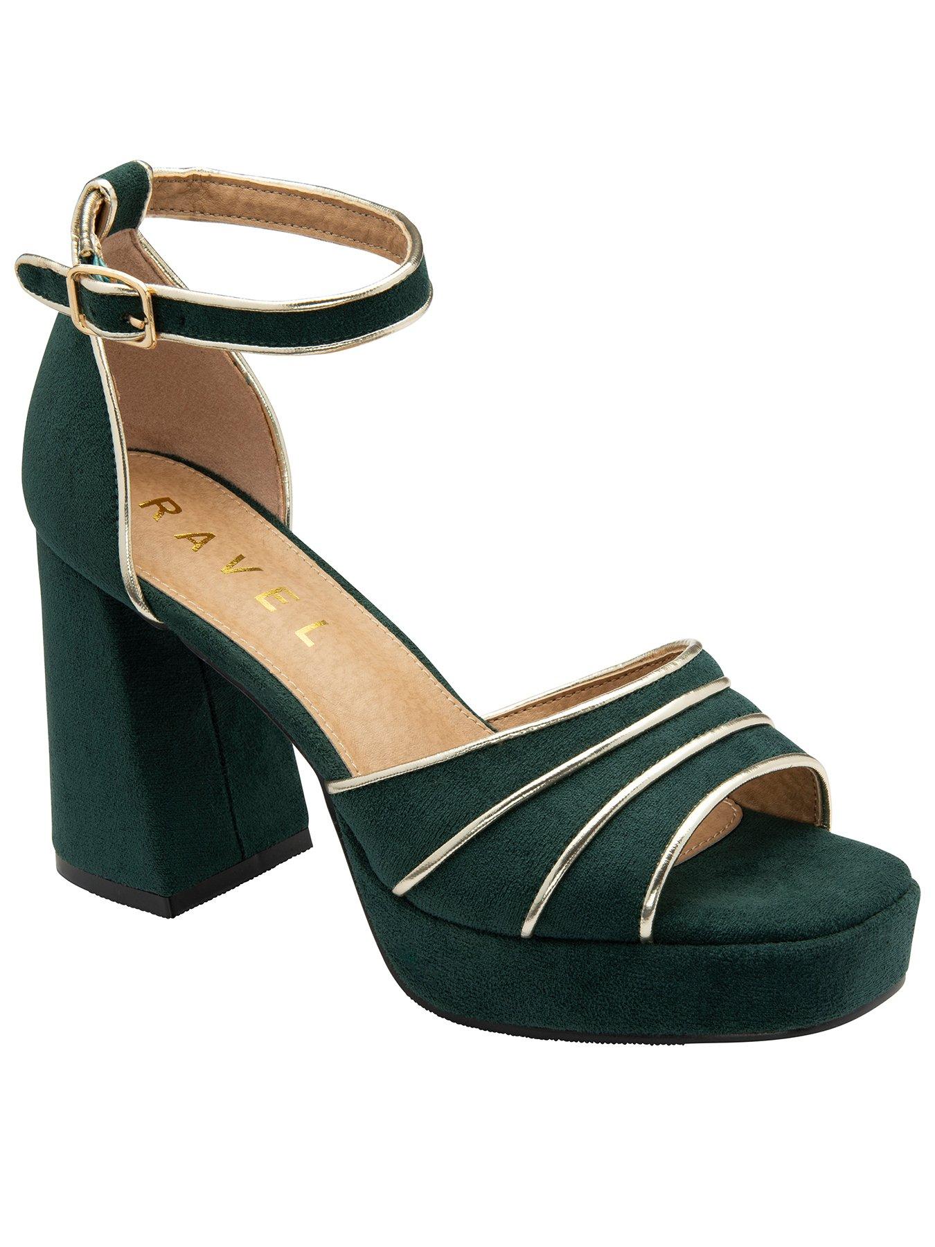 Ravel Ornsay Heel Sandals - Emerald