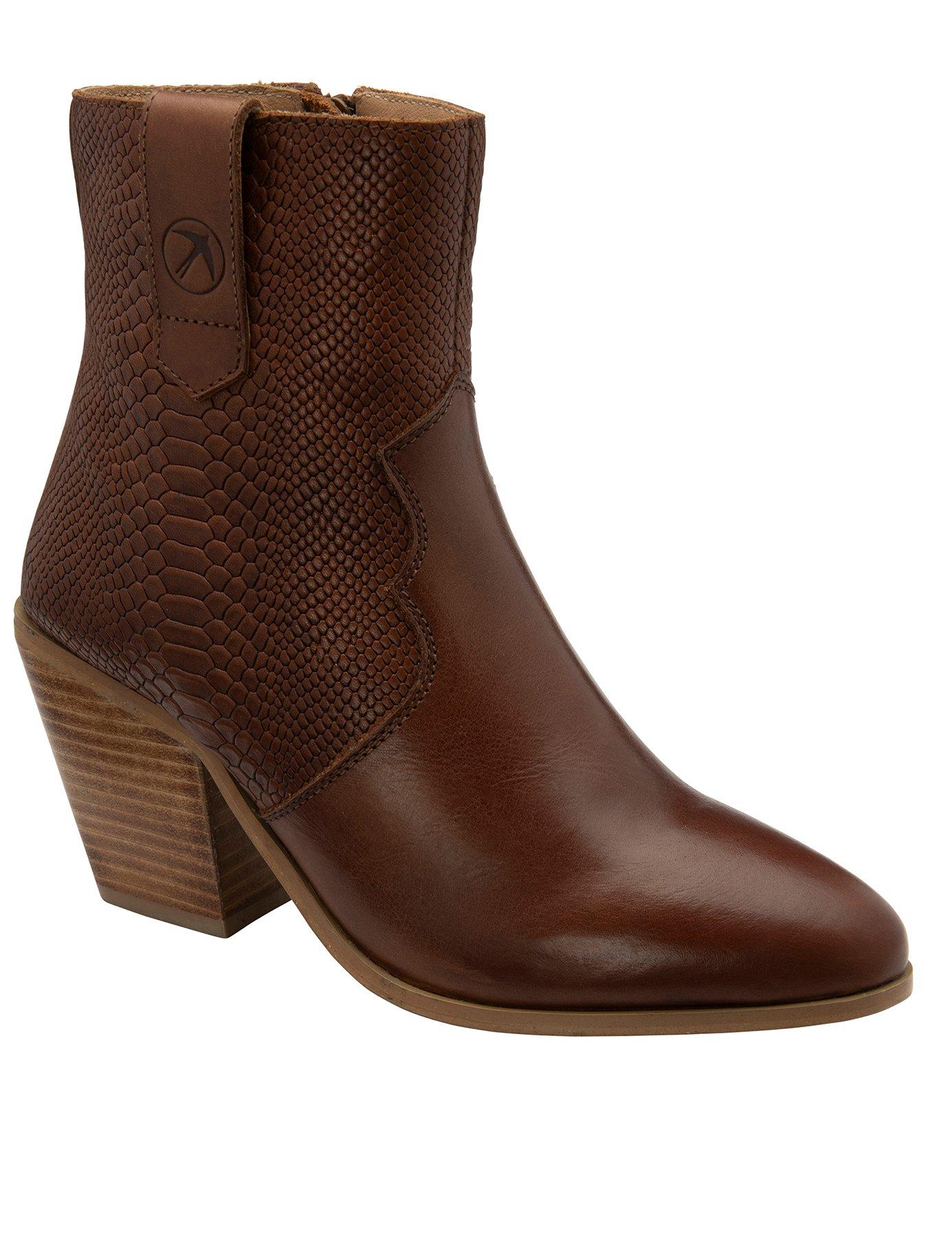Image 1 of 4 of Ravel Dorey Ankle Boots - Tan