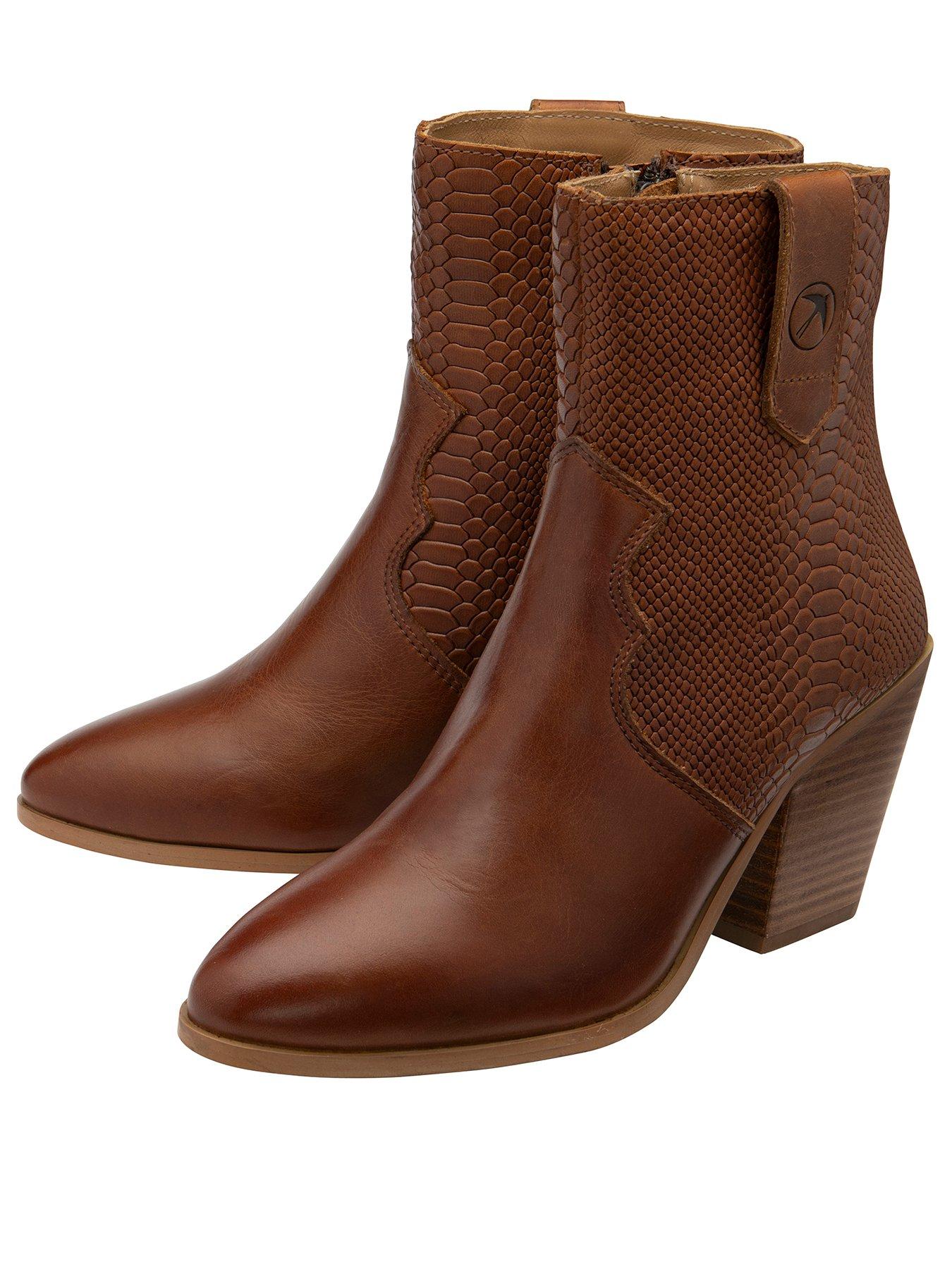 Image 2 of 4 of Ravel Dorey Ankle Boots - Tan