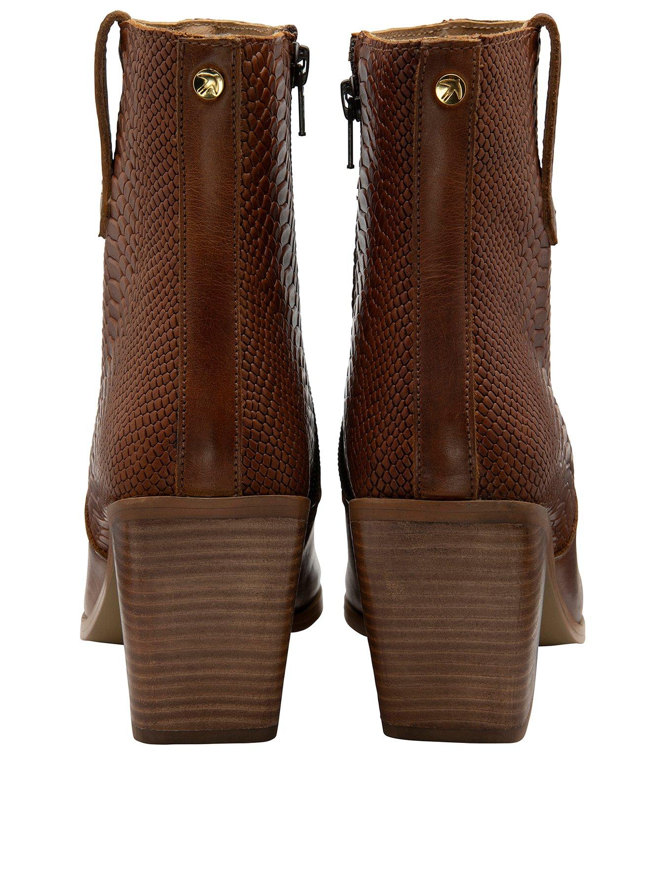 Image 3 of 4 of Ravel Dorey Ankle Boots - Tan