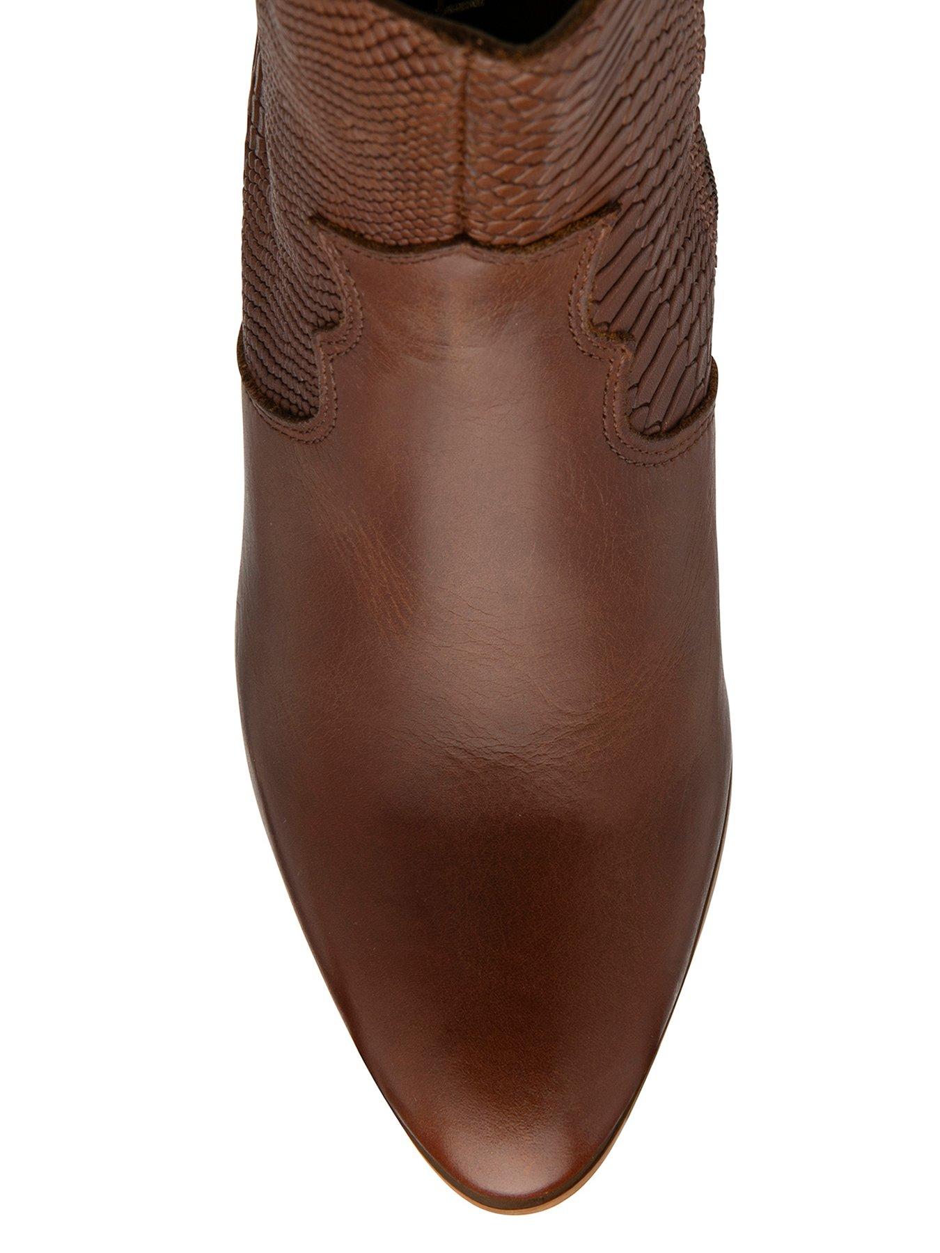Image 4 of 4 of Ravel Dorey Ankle Boots - Tan