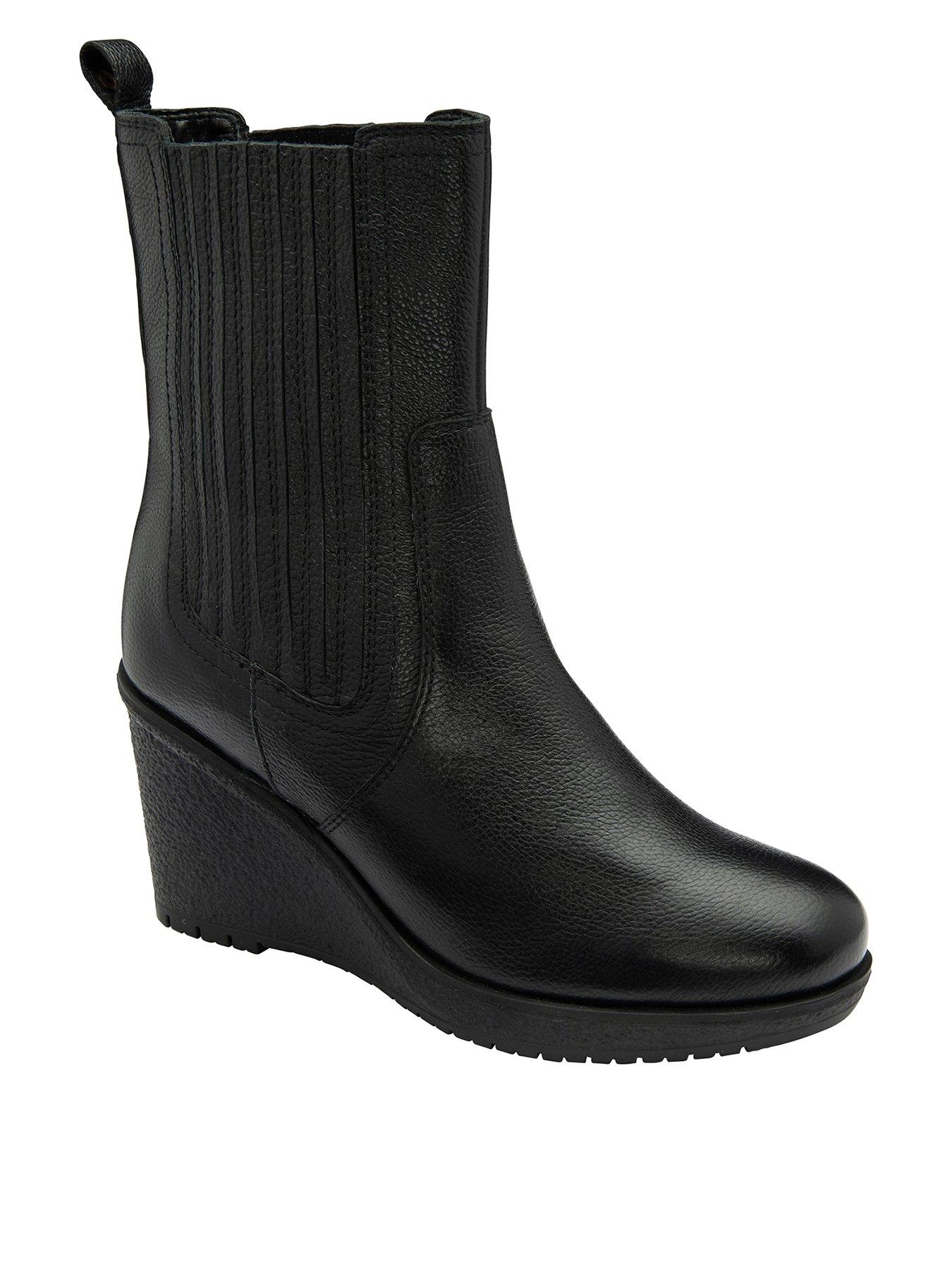Image 1 of 4 of Ravel Calvay Ankle Boots - Black
